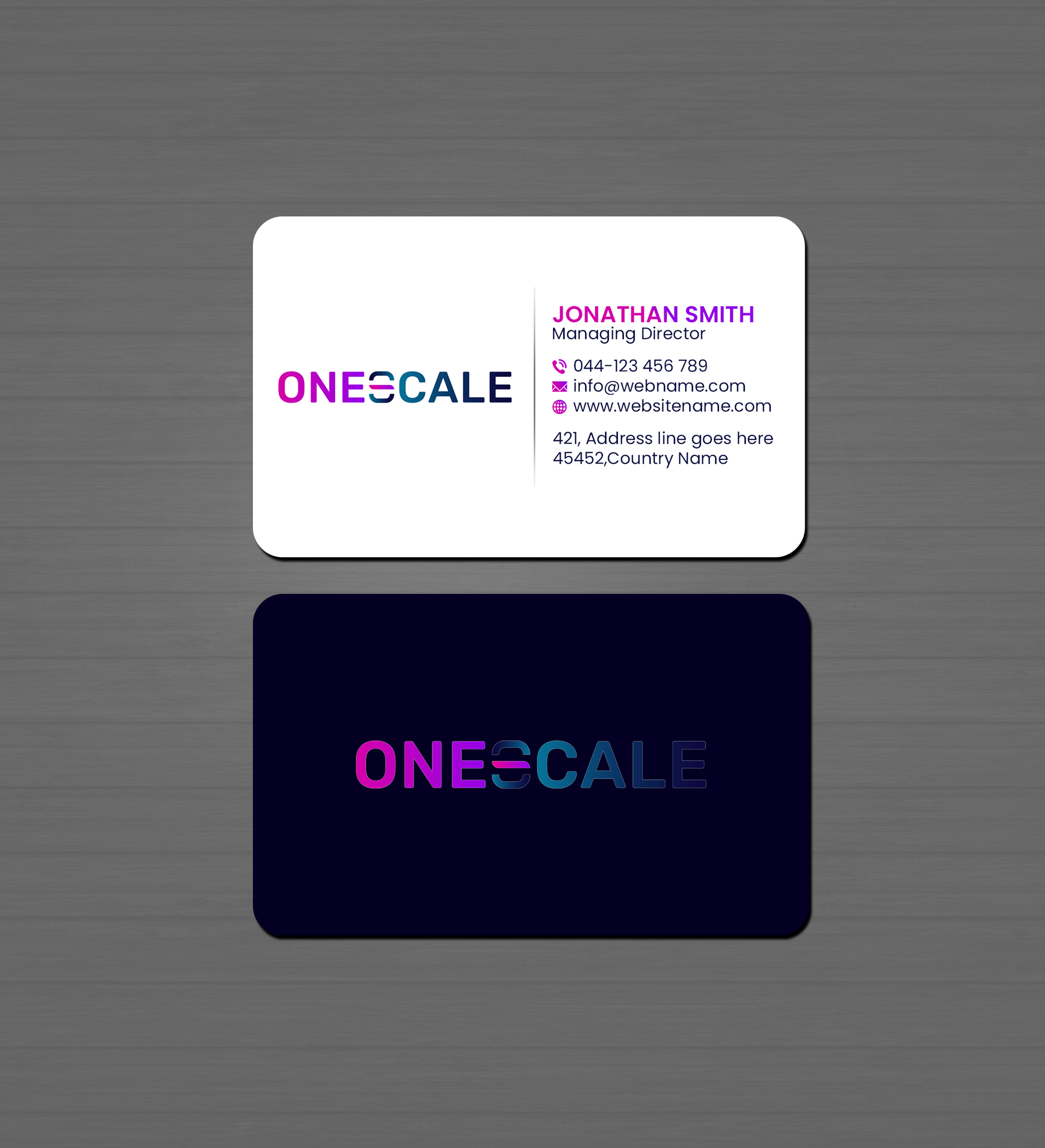 Business Card Design by Creations Box 2015 for OneScale | Design #31914644