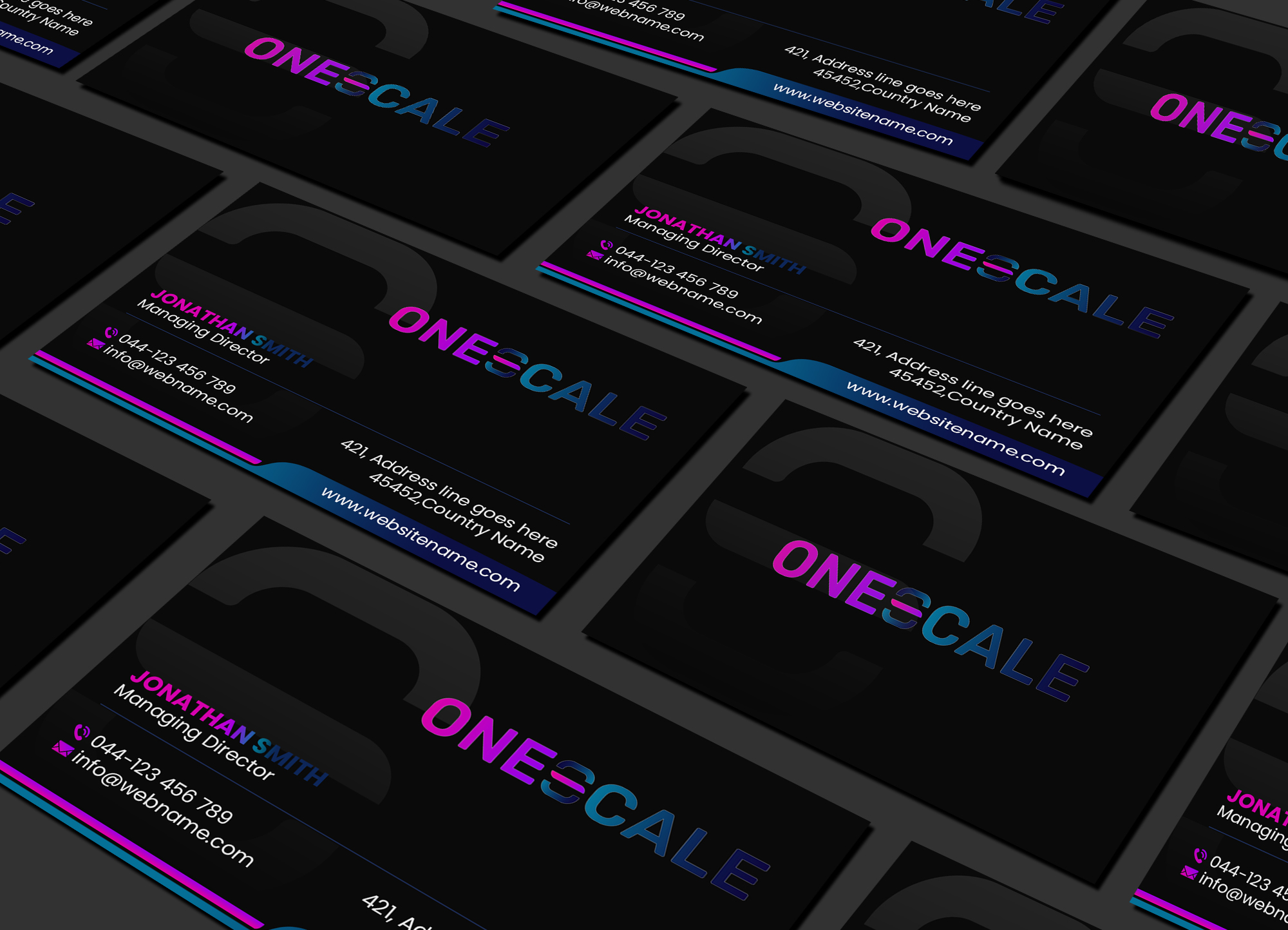 Business Card Design by Creations Box 2015 for OneScale | Design #31914648