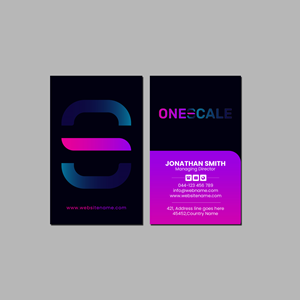 Business Card Design by Creations Box 2015 for OneScale | Design: #31914651