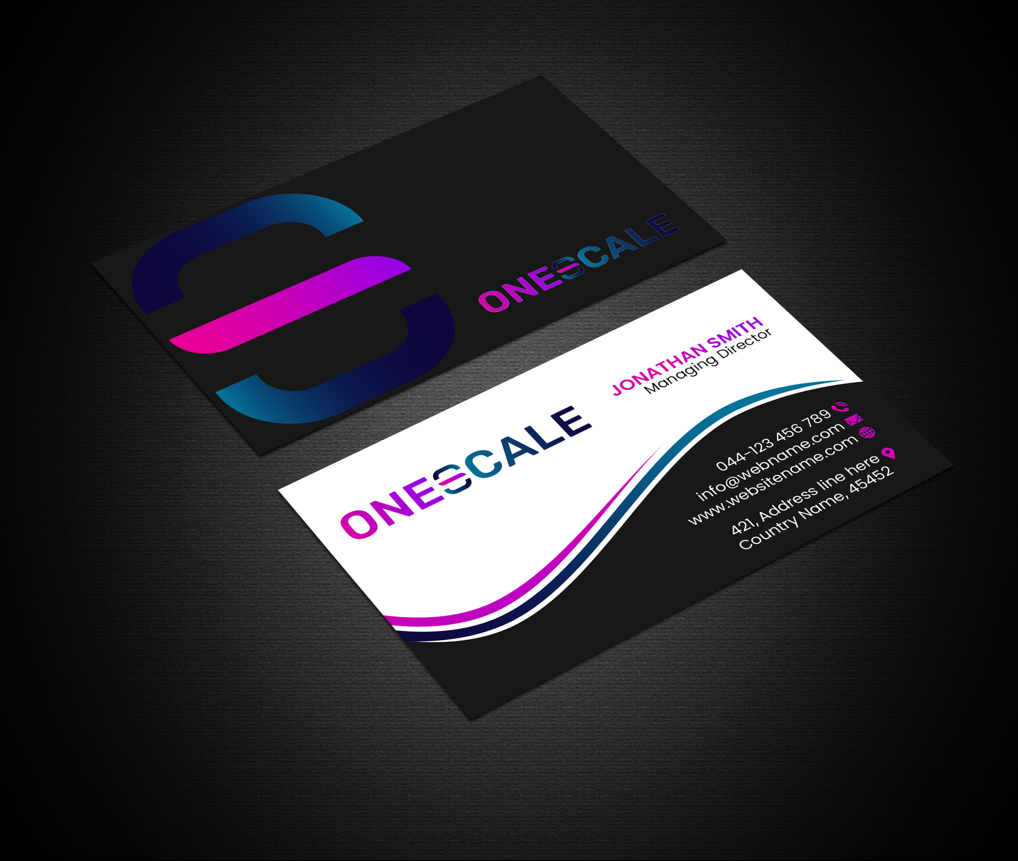 Diseño de Tarjeta de Presentación por Creations Box 2015 para OneScale | Diseño #31914655