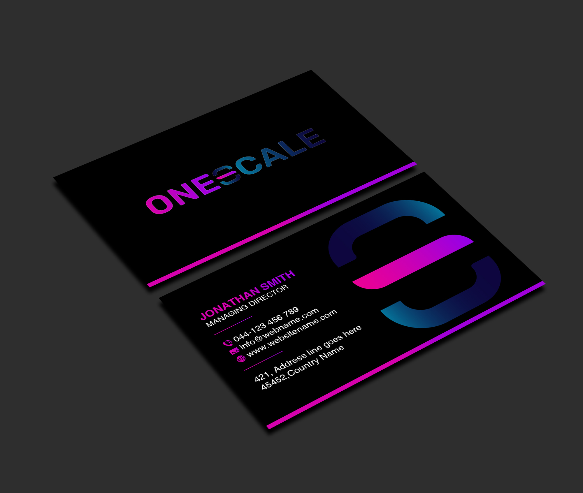 Business Card Design by Creations Box 2015 for OneScale | Design #31914656