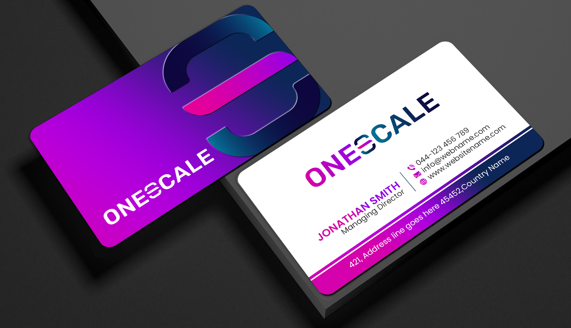 Business Card Design by Creations Box 2015 for OneScale | Design #31914667