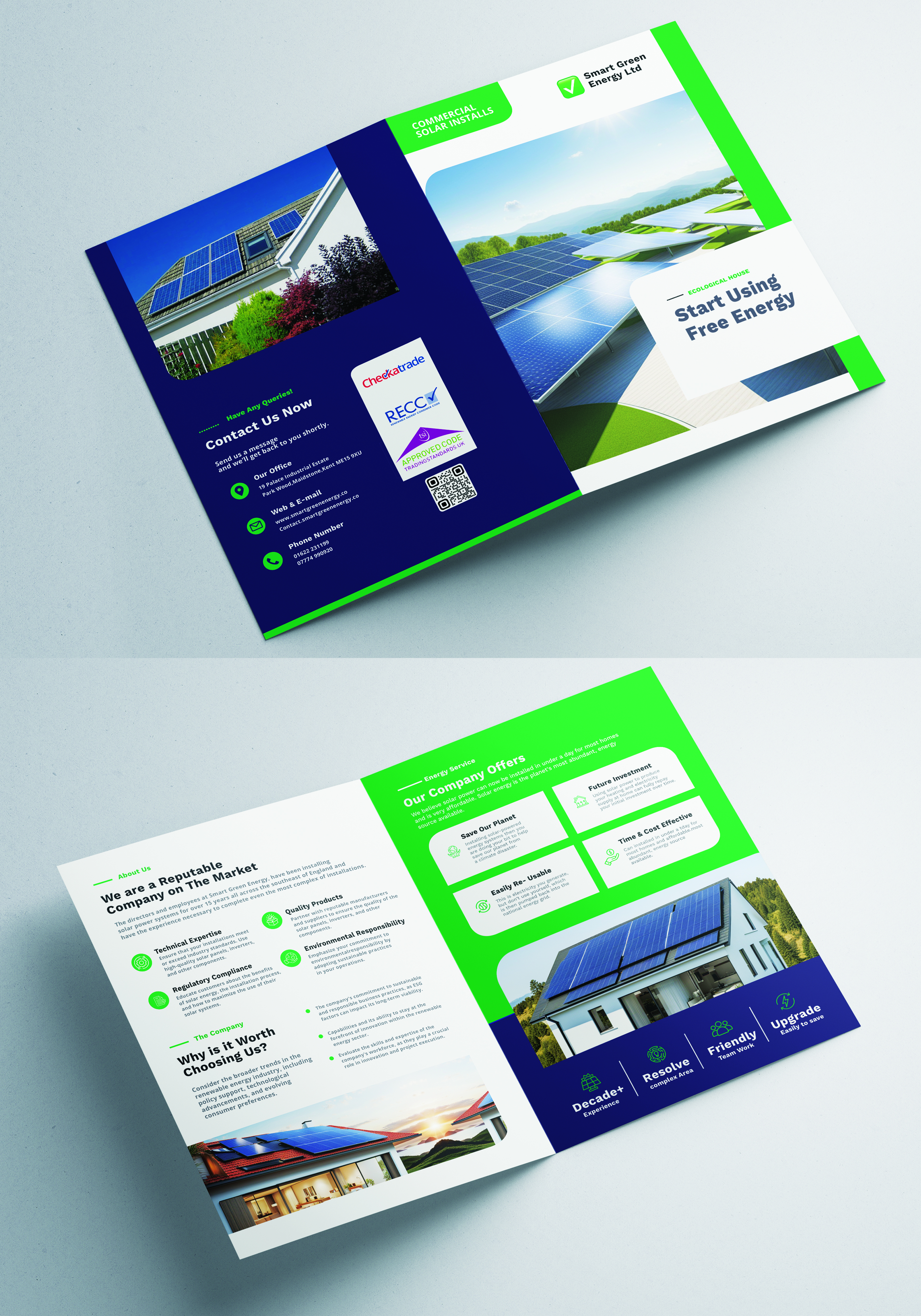 Brochure Design by Ramamoorthi Annadurai for smart green energy ltd | Design #31921566
