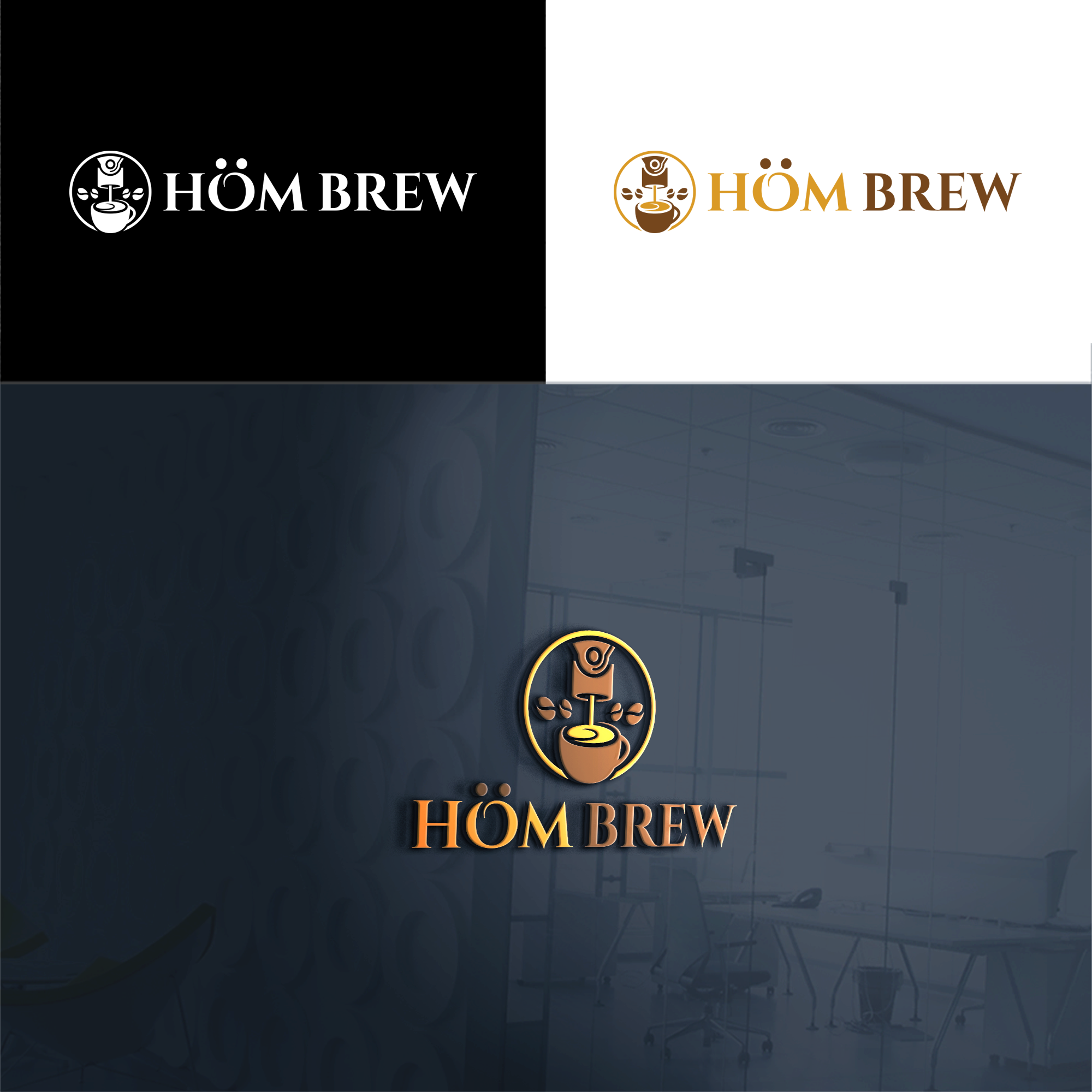 Logo Design by RA-bica for Homebre Coffee | Design #31928447