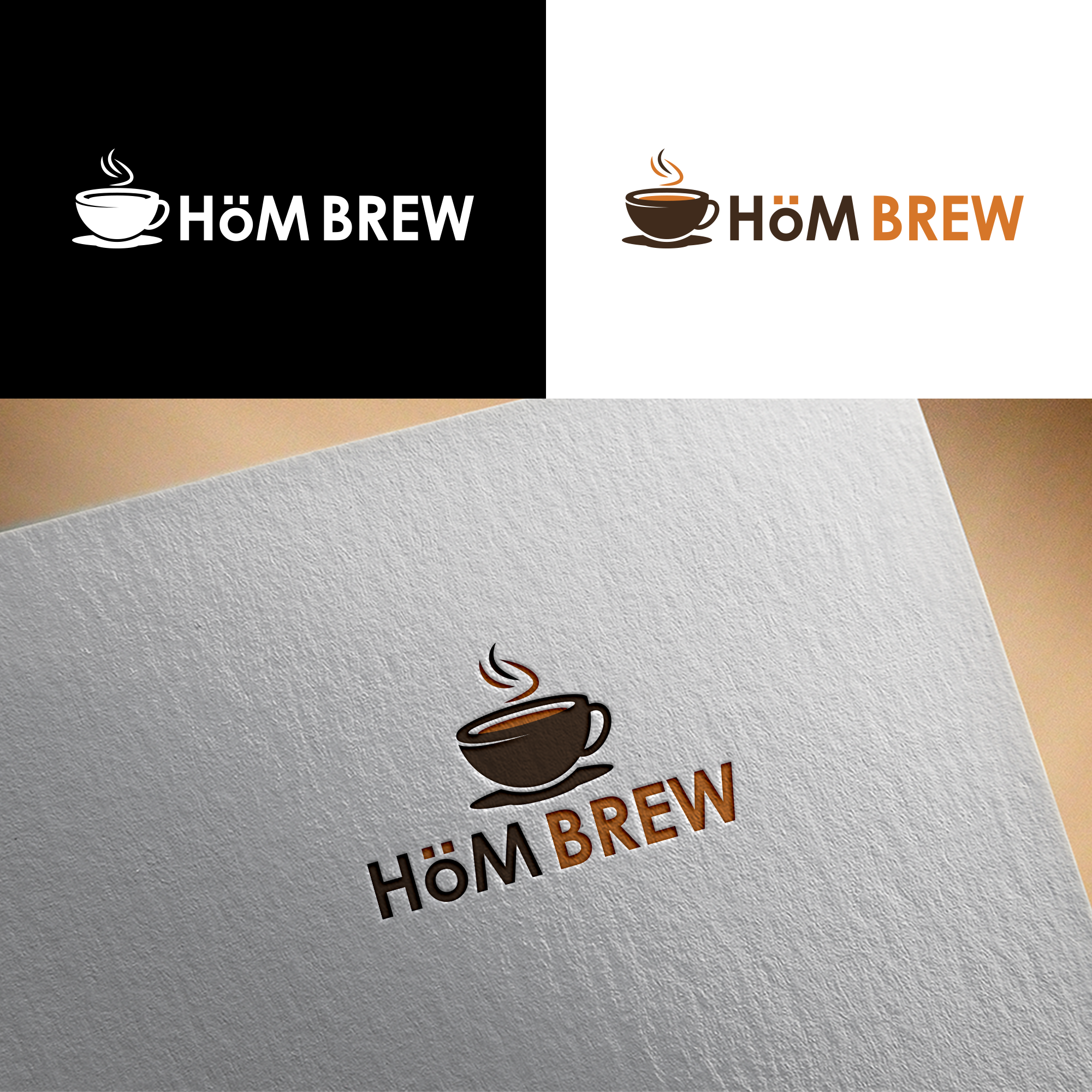 Logo Design by RA-bica for Homebre Coffee | Design #31928448