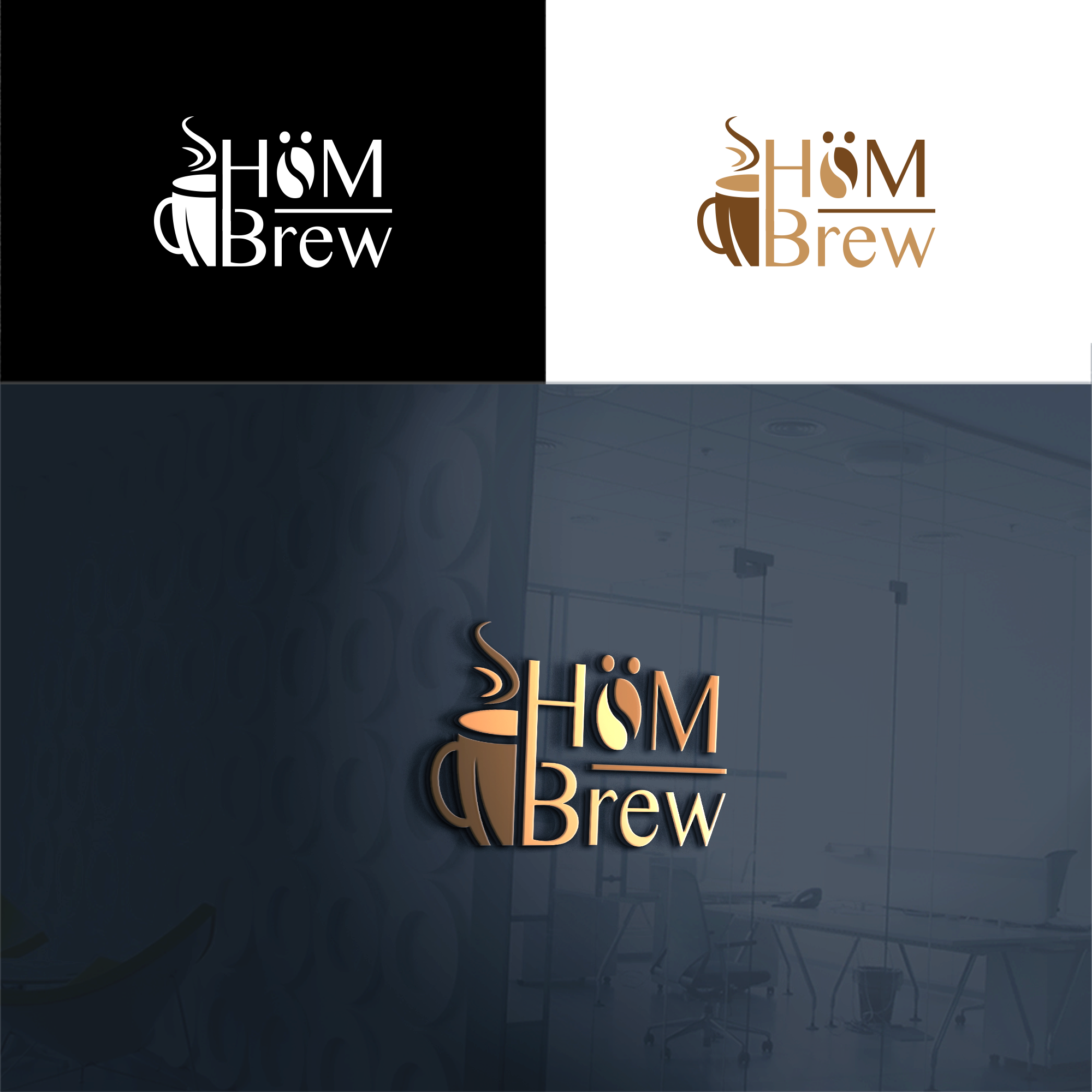 Logo Design by RA-bica for Homebre Coffee | Design #31928450