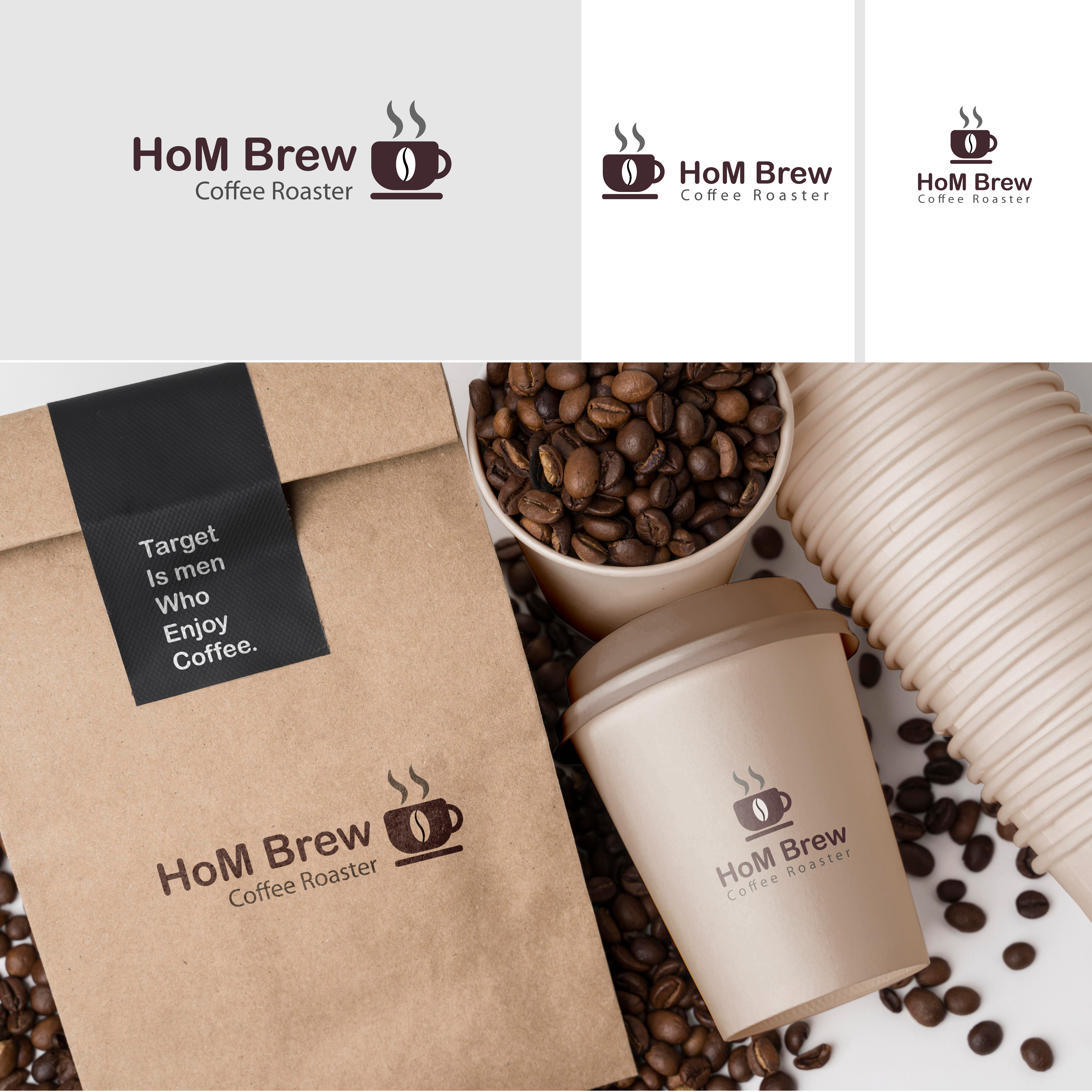 Logo Design by Mdelias987 for Homebre Coffee | Design #31917945