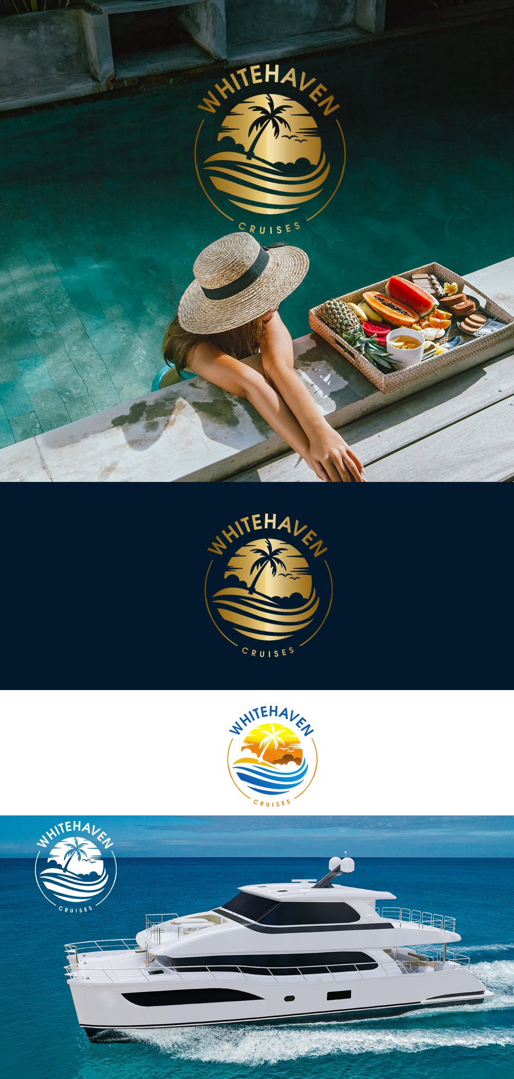 Upmarket, Elegant, Tourism Logo Design for Whitehaven Cruises by