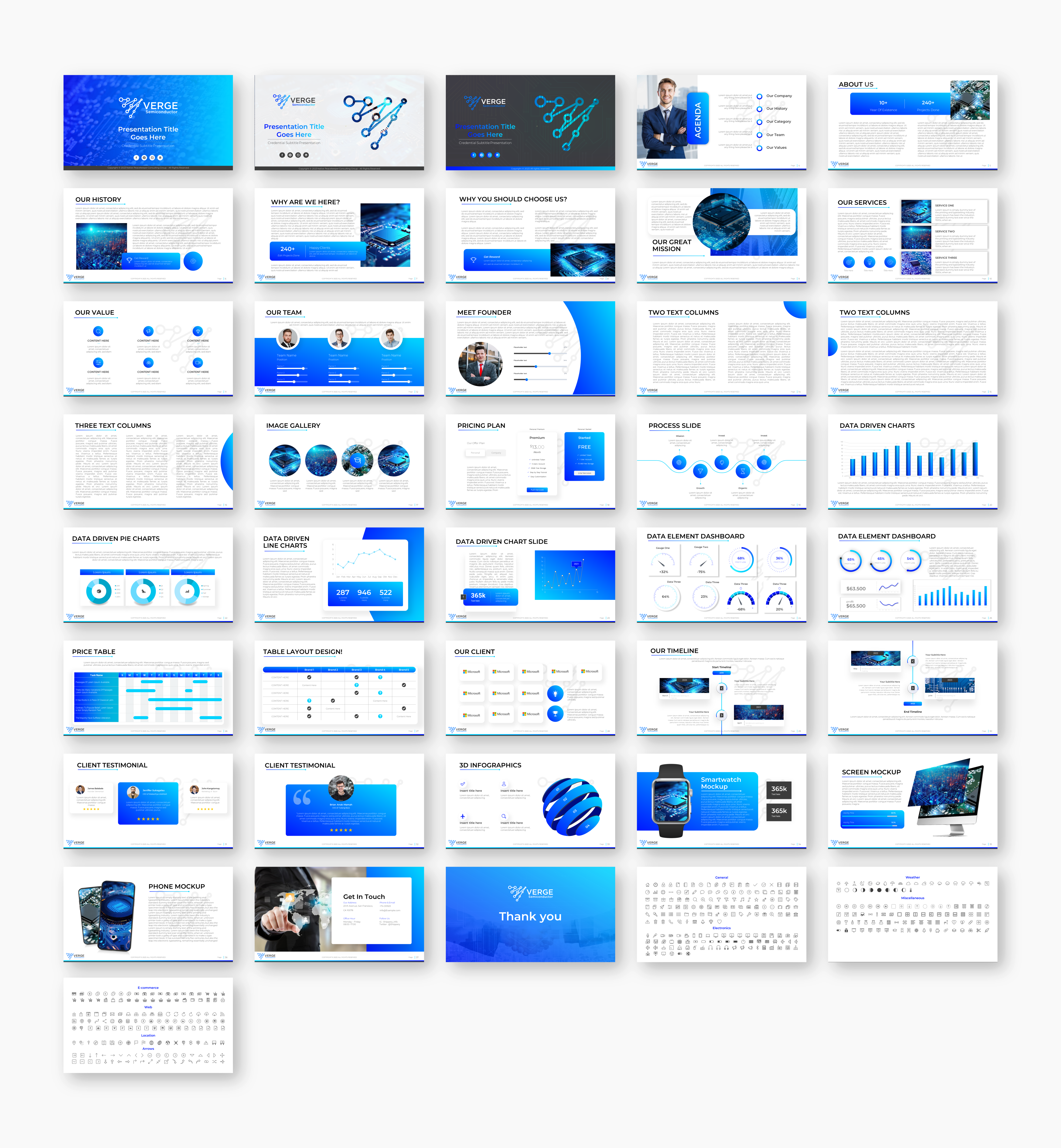 PowerPoint-Design von MNTK für Verge Semiconductor | Design #31960353