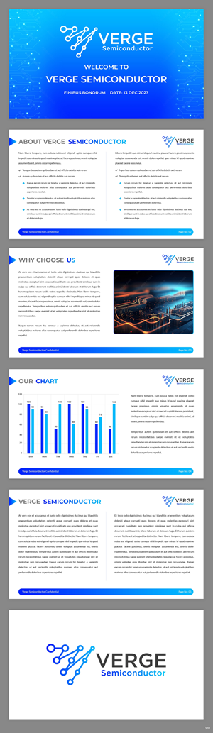 PowerPoint Design by pb for Verge Semiconductor | Design: #31924945