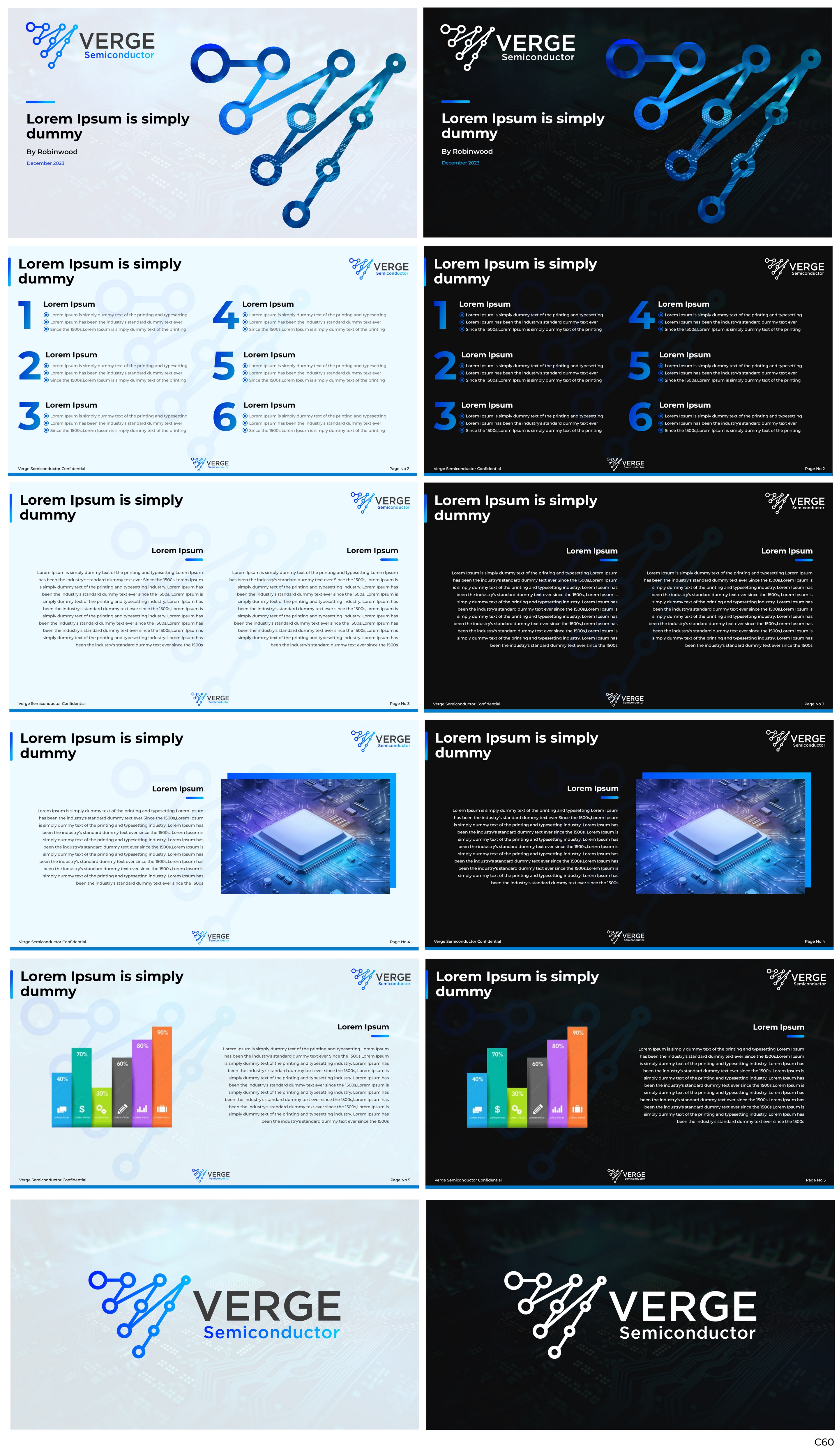 Design de PowerPoint par pb pour Verge Semiconductor | Design #31924947