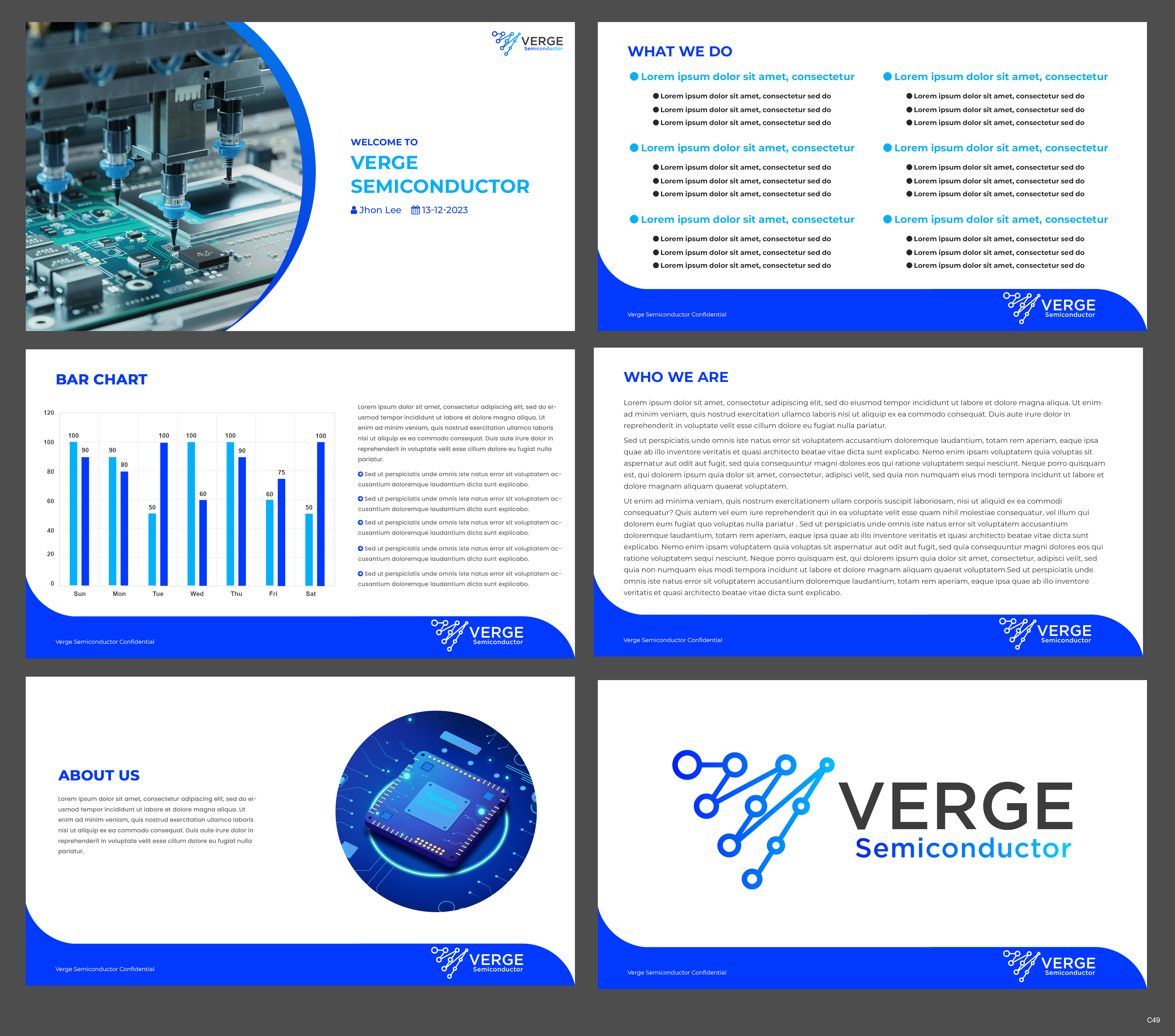 Diseño de PowerPoint por pb para Verge Semiconductor | Diseño #31924948