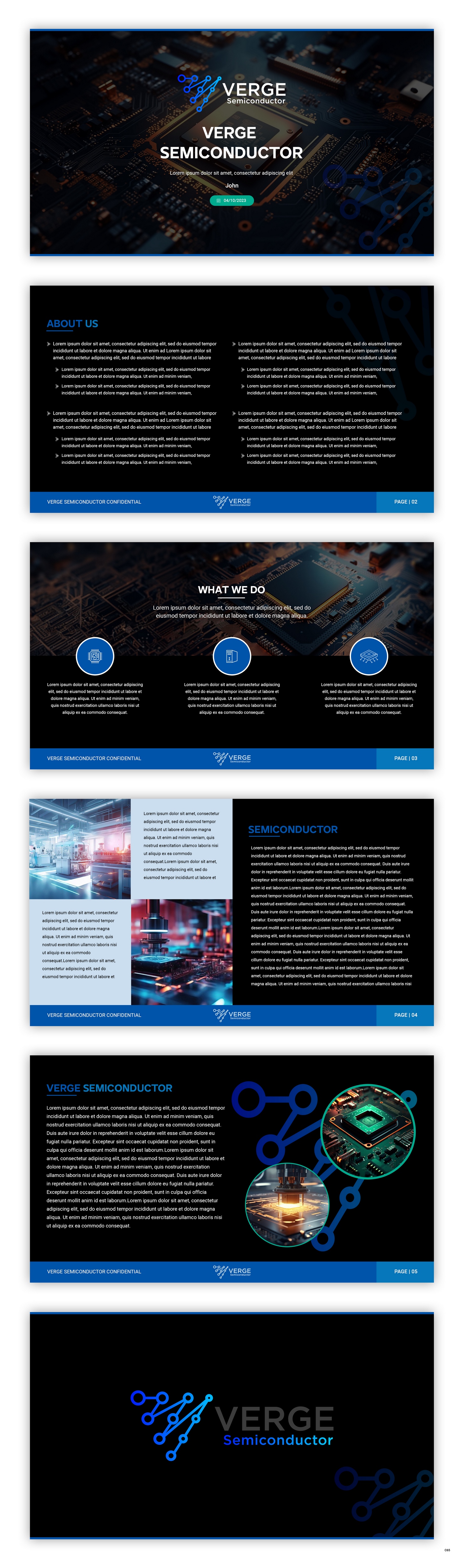 Diseño de PowerPoint por pb para Verge Semiconductor | Diseño #31924950