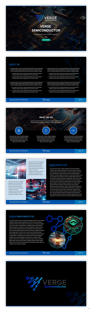PowerPoint Design by pb for Verge Semiconductor | Design: #31924950