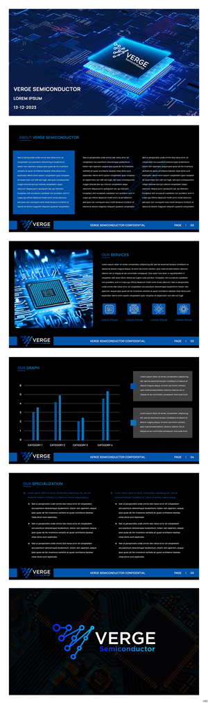 PowerPoint Design by pb for Verge Semiconductor | Design: #31924951