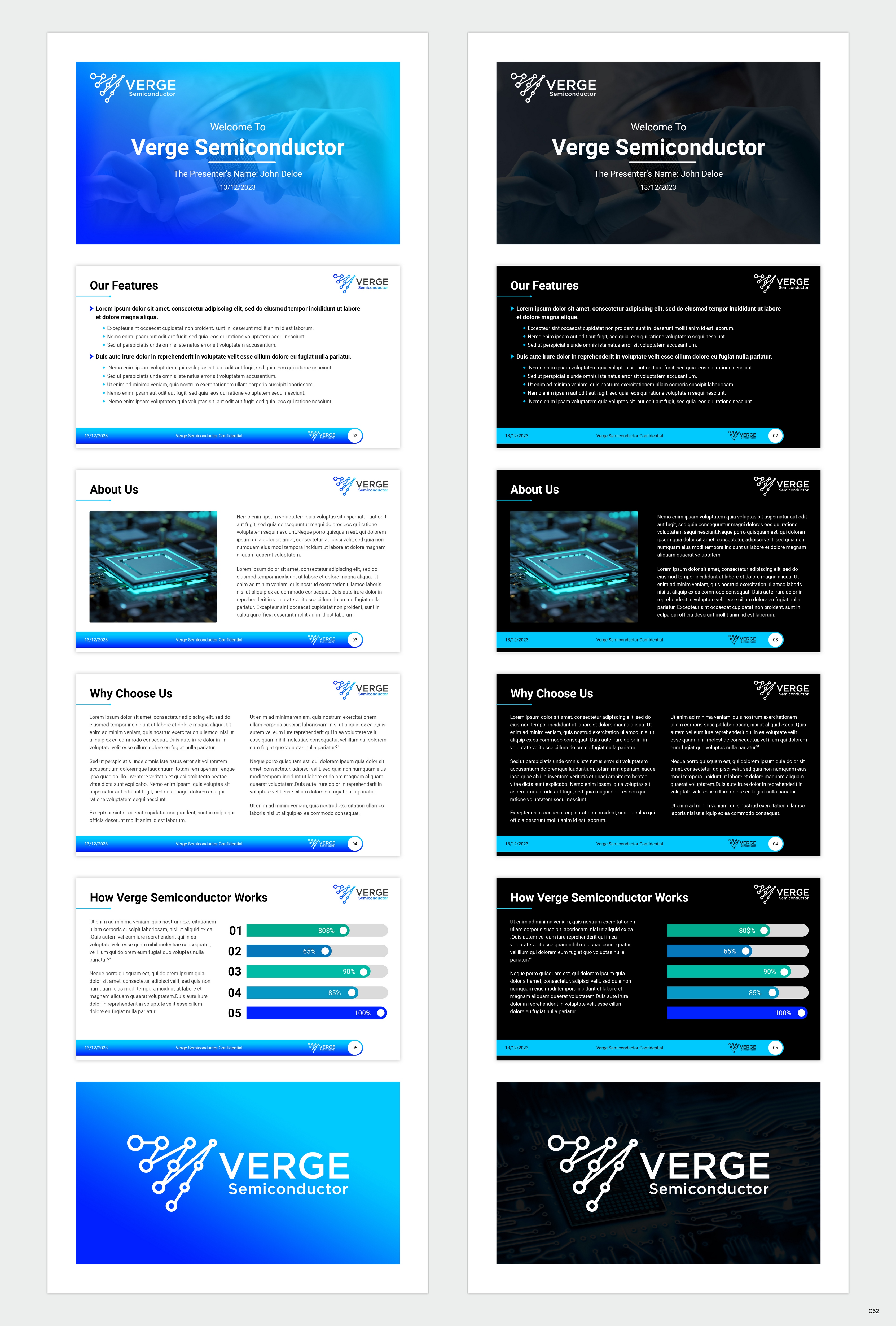PowerPoint Design by pb for Verge Semiconductor | Design #31924952