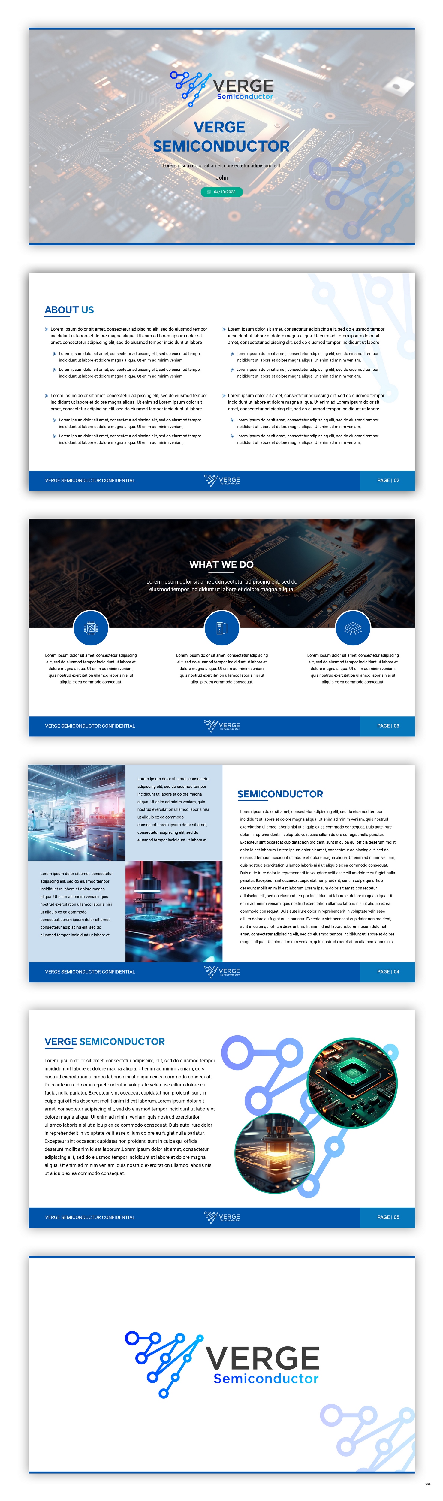 Diseño de PowerPoint por pb para Verge Semiconductor | Diseño #31924953