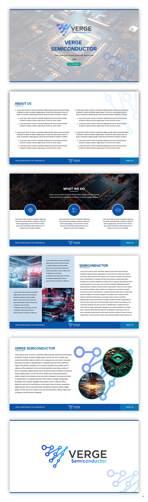 PowerPoint Design by pb for Verge Semiconductor | Design: #31924953