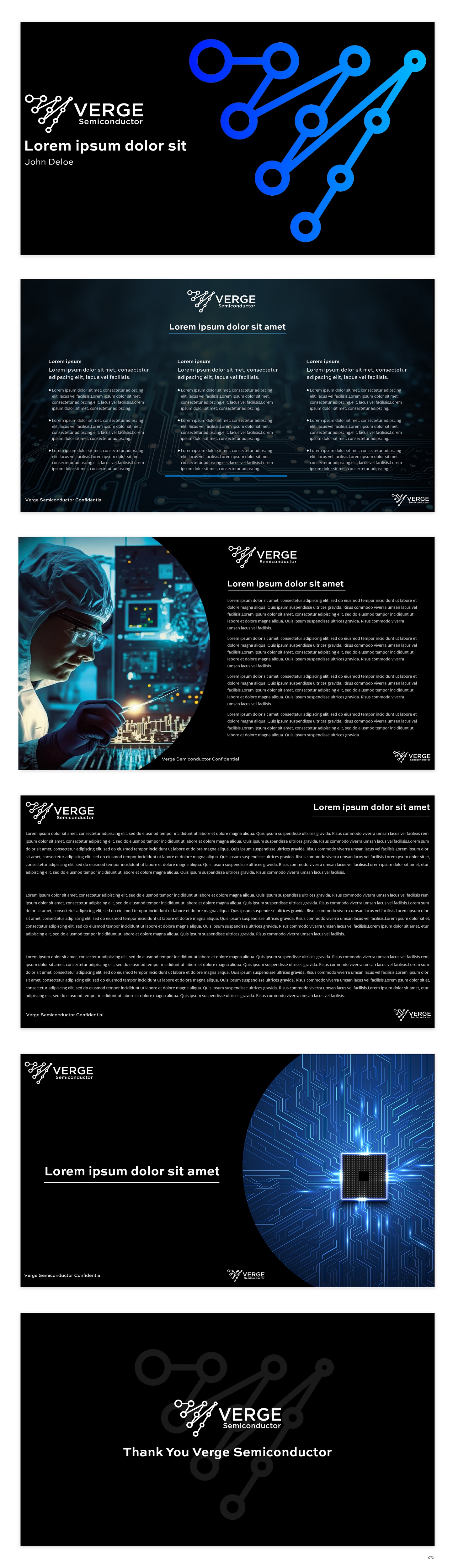 PowerPoint Design by pb for Verge Semiconductor | Design #31924961