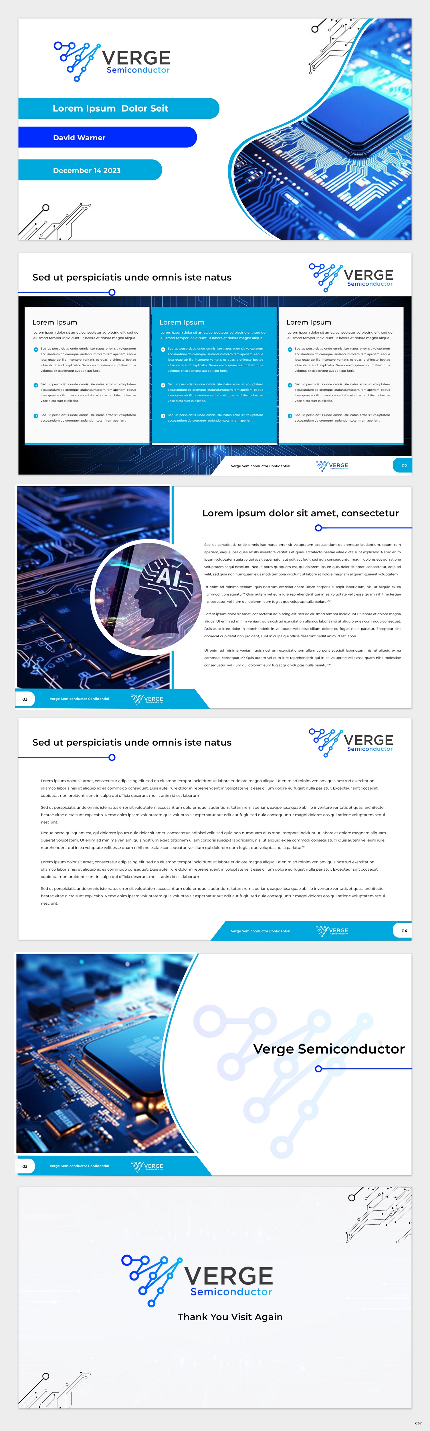PowerPoint Design by pb for Verge Semiconductor | Design #31924963