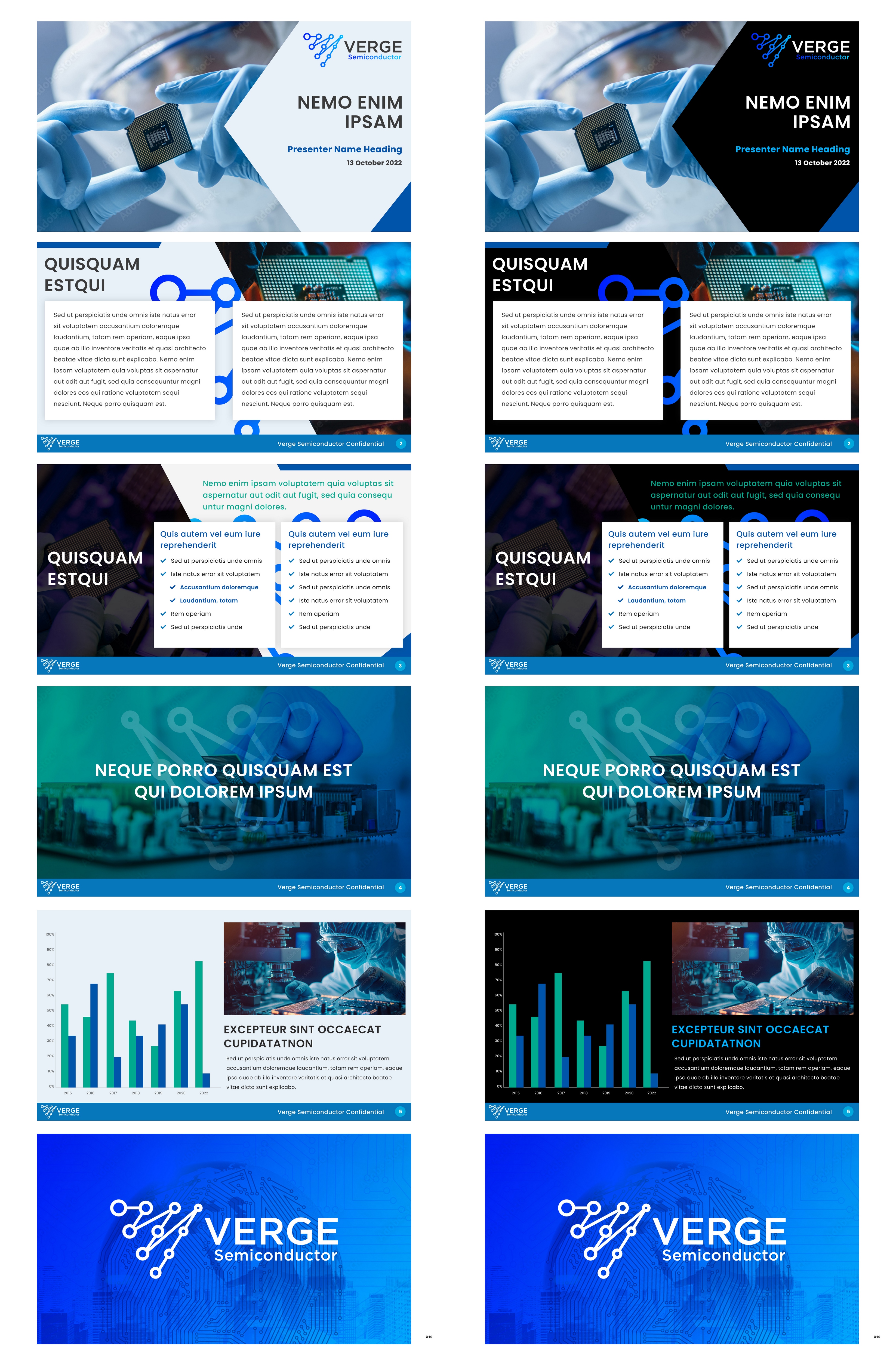 Design de PowerPoint par pb pour Verge Semiconductor | Design #31924964