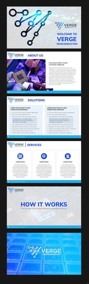 PowerPoint Design by pb for Verge Semiconductor | Design: #31924965