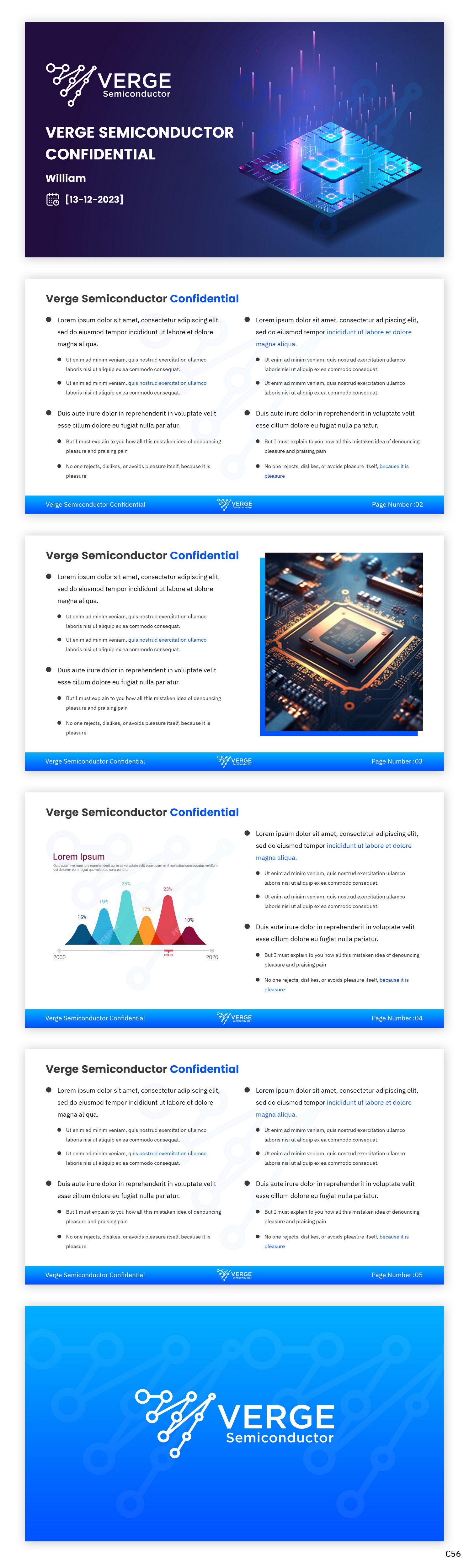 Diseño de PowerPoint por pb para Verge Semiconductor | Diseño #31929552