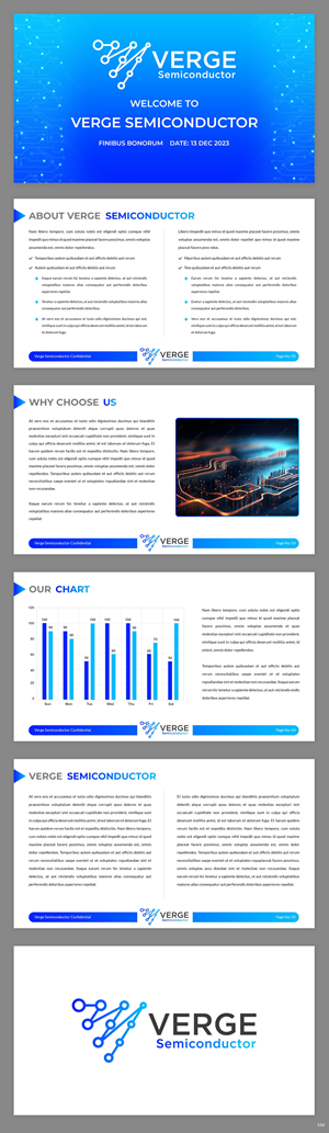 PowerPoint Design by pb for Verge Semiconductor | Design: #31929553