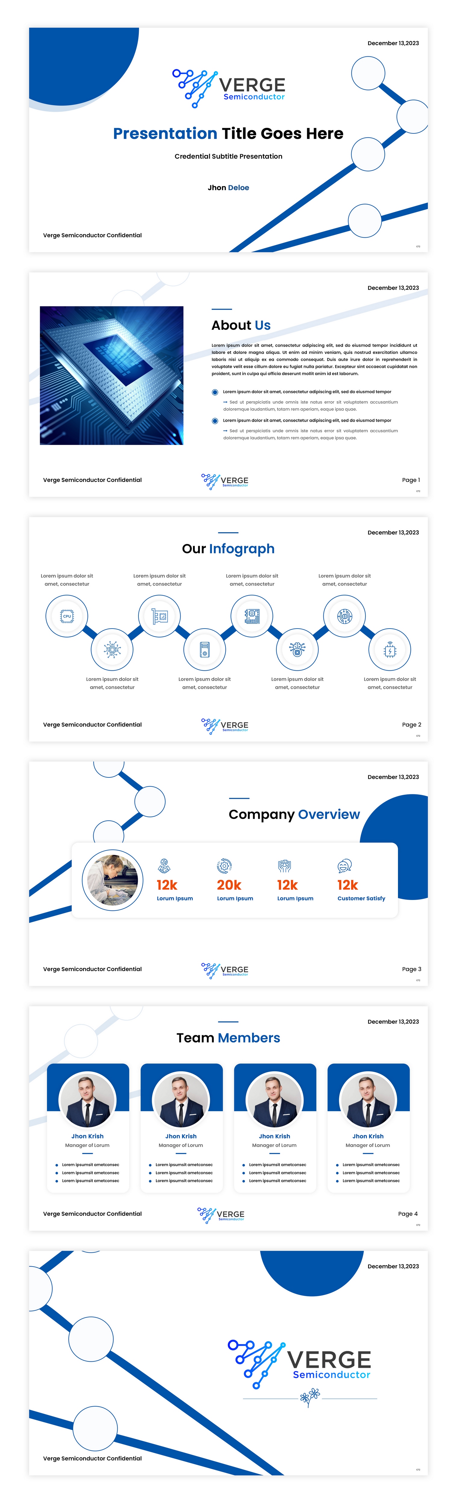 PowerPoint Design by pb for Verge Semiconductor | Design #31929560