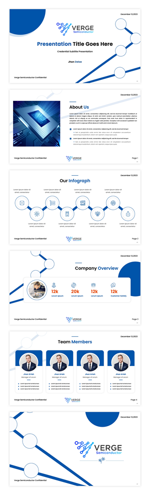 PowerPoint Design by pb for Verge Semiconductor | Design: #31929560