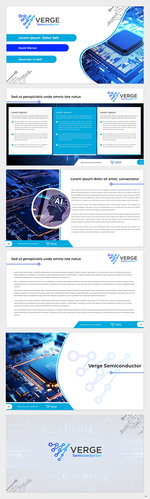 PowerPoint Design by pb for Verge Semiconductor | Design: #31929561