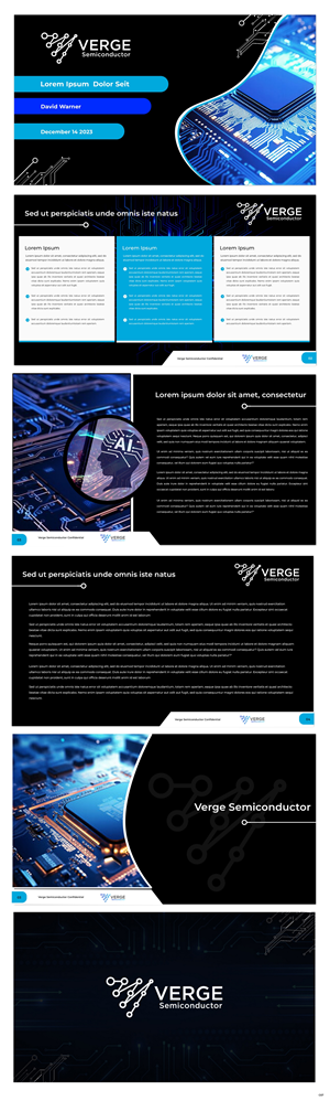 PowerPoint Design by pb for Verge Semiconductor | Design: #31929562