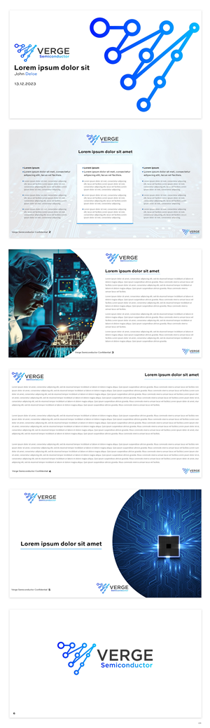 PowerPoint Design by pb for Verge Semiconductor | Design: #31929643