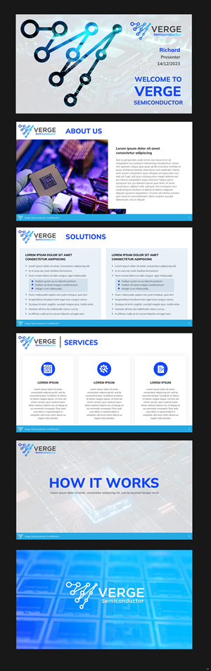 PowerPoint Design by pb for Verge Semiconductor | Design: #31929649