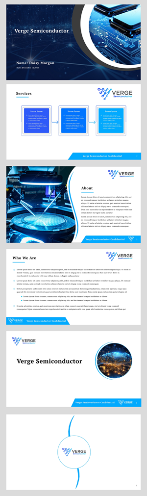 PowerPoint Design by pb for Verge Semiconductor | Design: #31930379