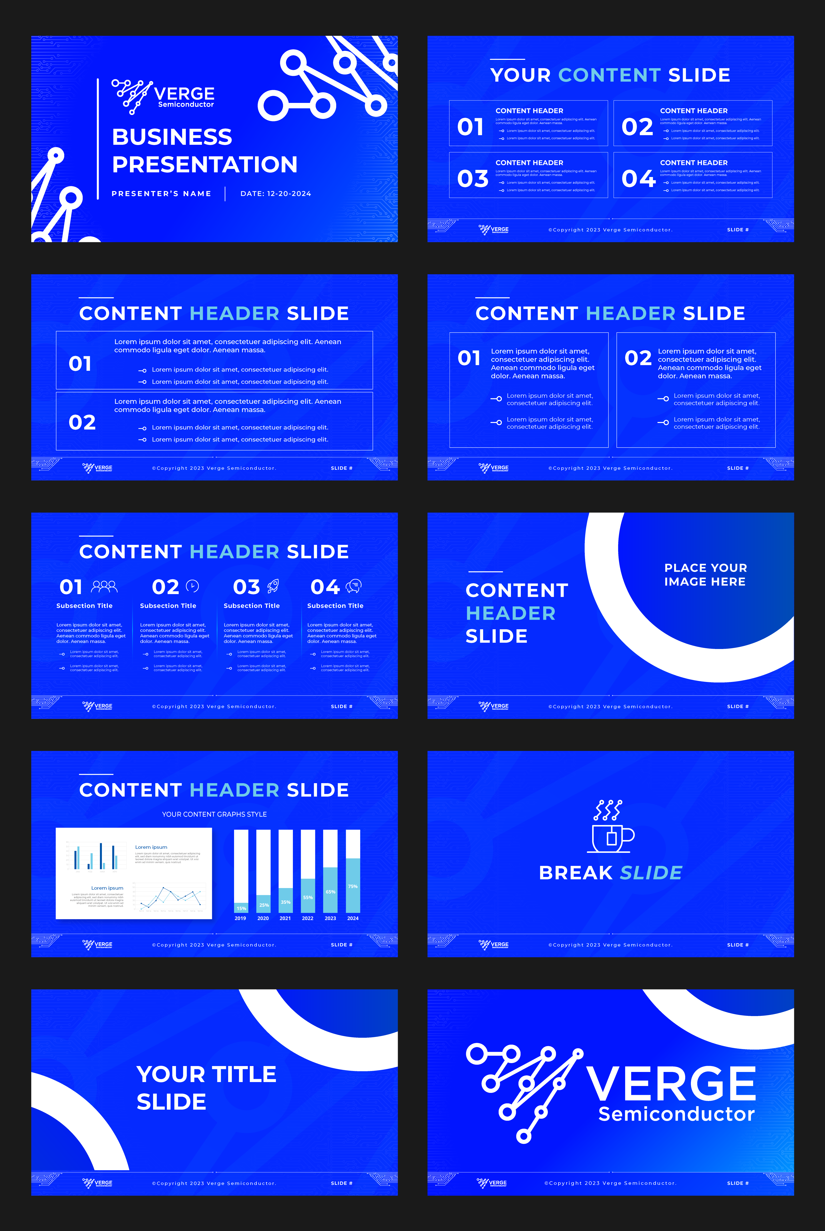 PowerPoint-Design von DesignGenie für Verge Semiconductor | Design #31946579