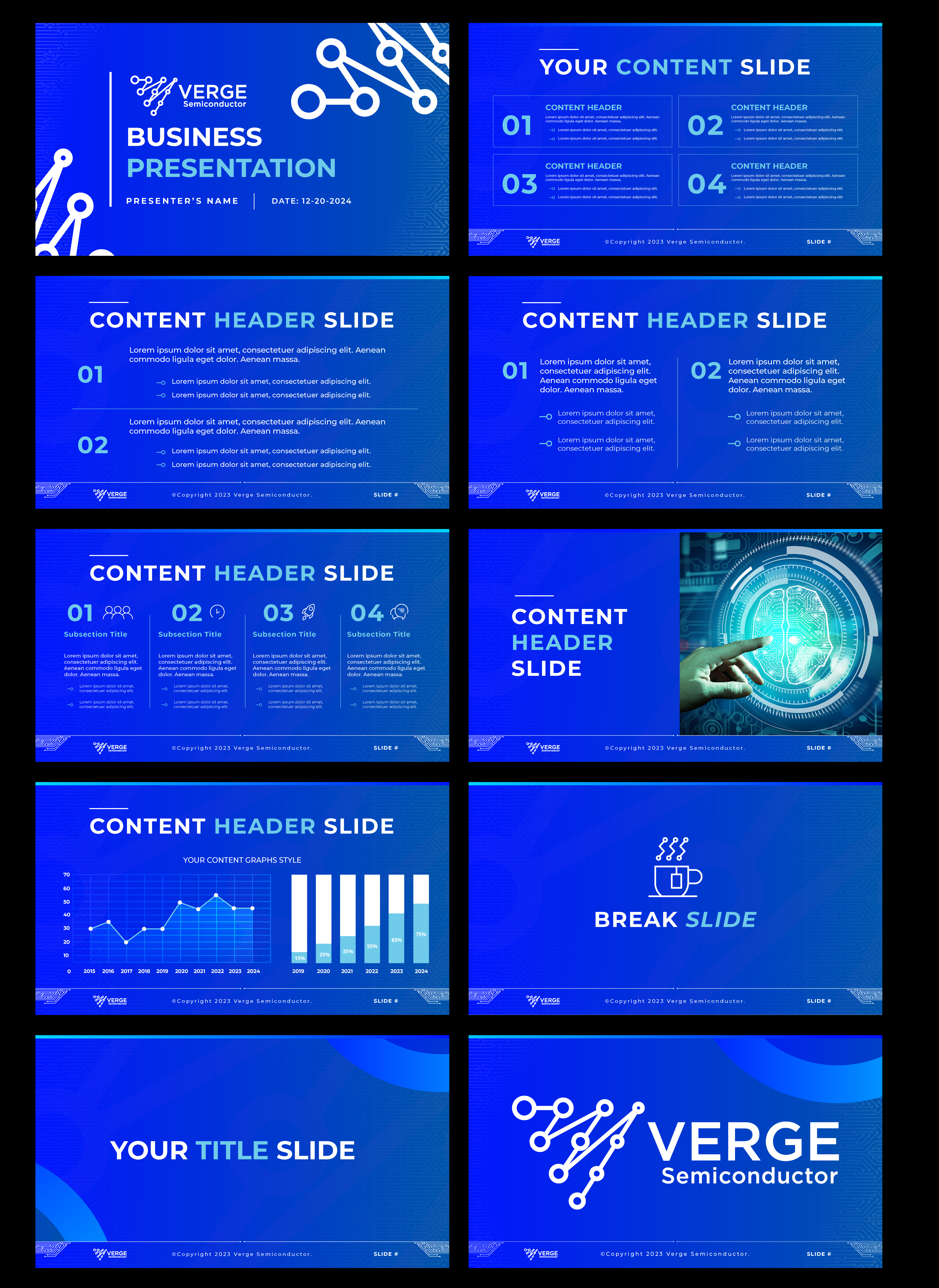 Diseño de PowerPoint por DesignGenie para Verge Semiconductor | Diseño #31982772