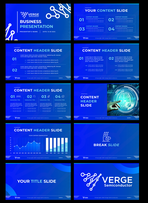 Diseño de PowerPoint por DesignGenie para Verge Semiconductor | Diseño: #31982772