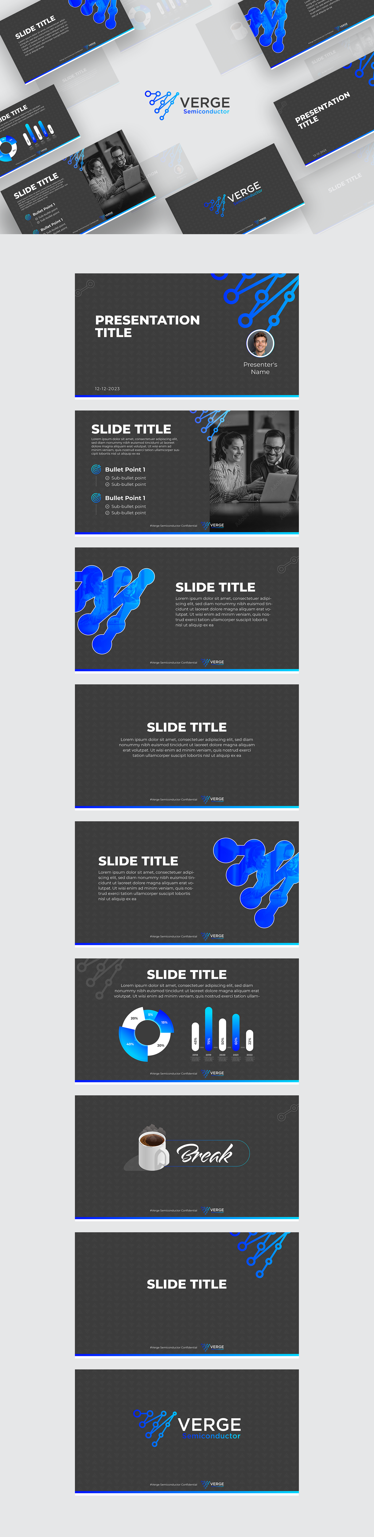 Design de PowerPoint par vcreatived pour Verge Semiconductor | Design #31913998