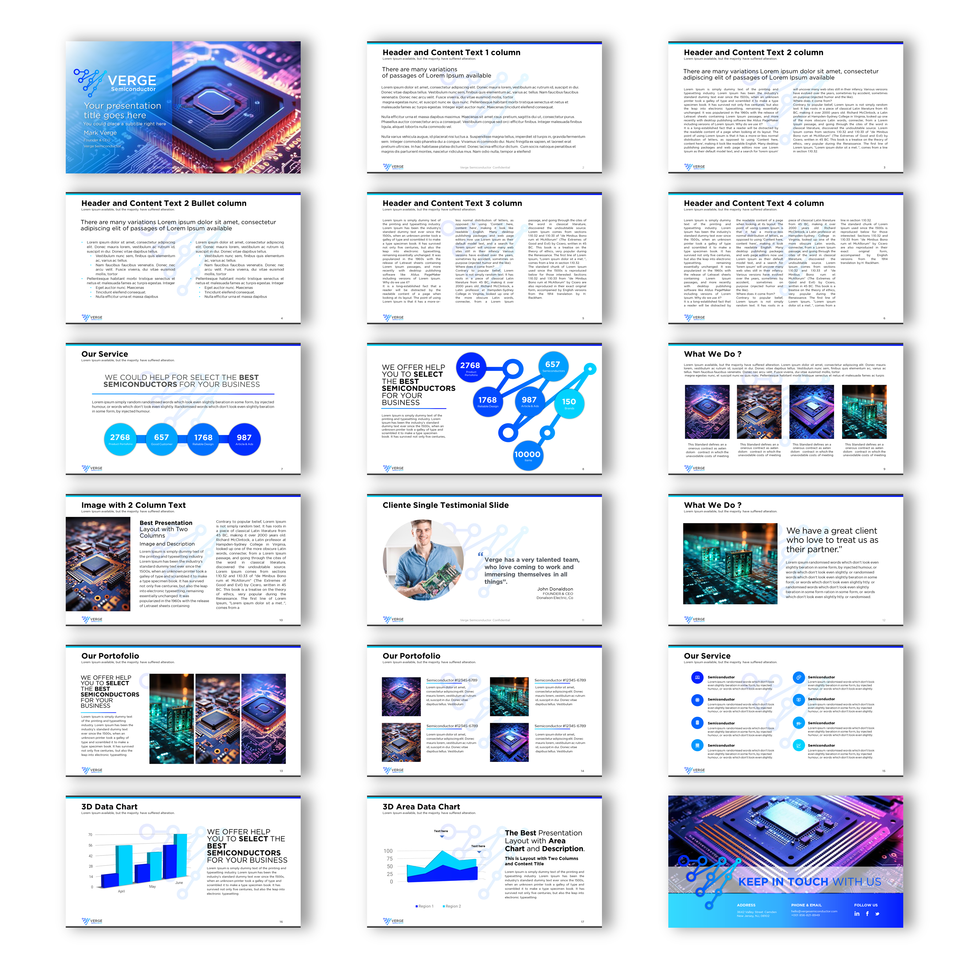 PowerPoint Design by joseborgesbarboza 2 for Verge Semiconductor | Design #31931666