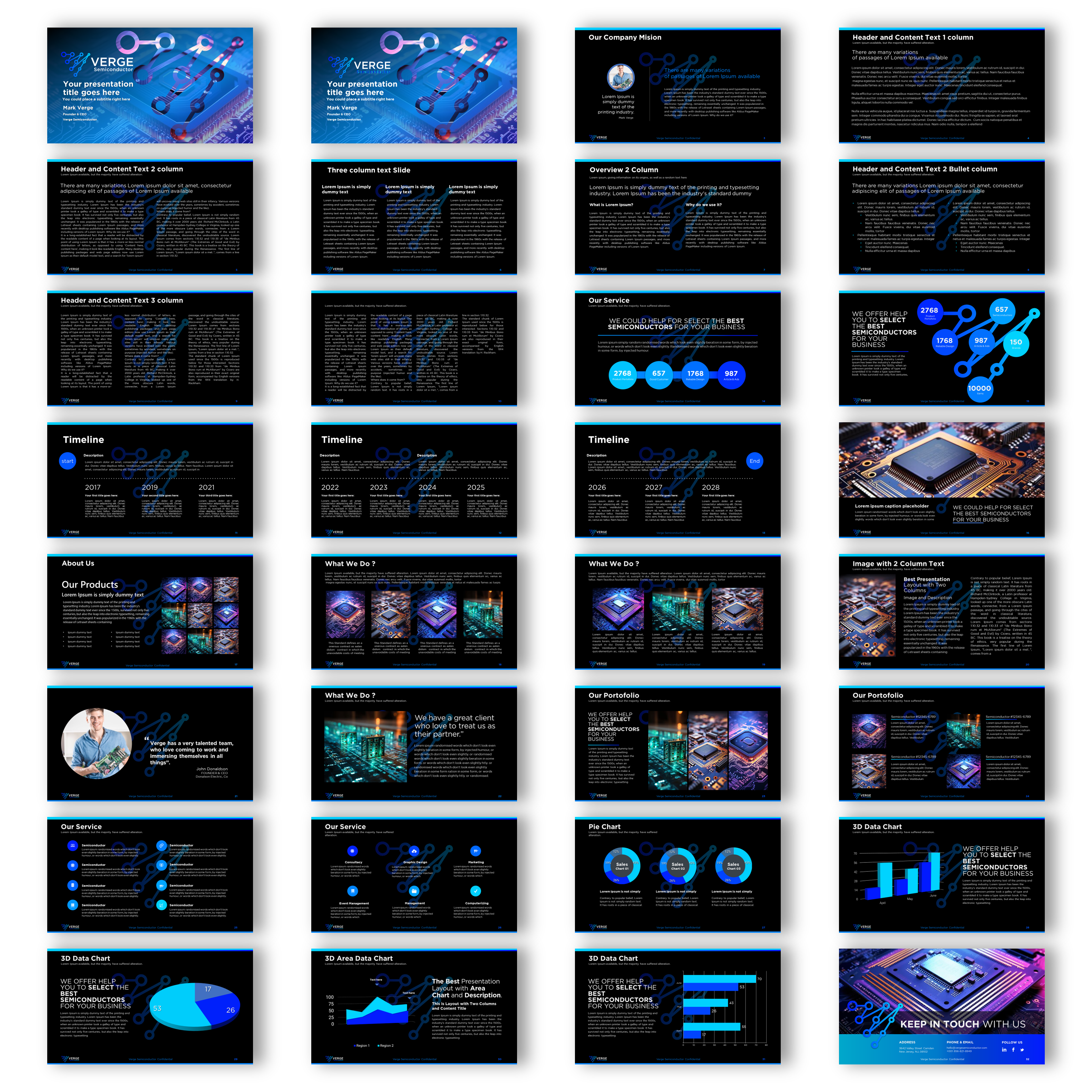 PowerPoint Design by joseborgesbarboza 2 for Verge Semiconductor | Design #31940016
