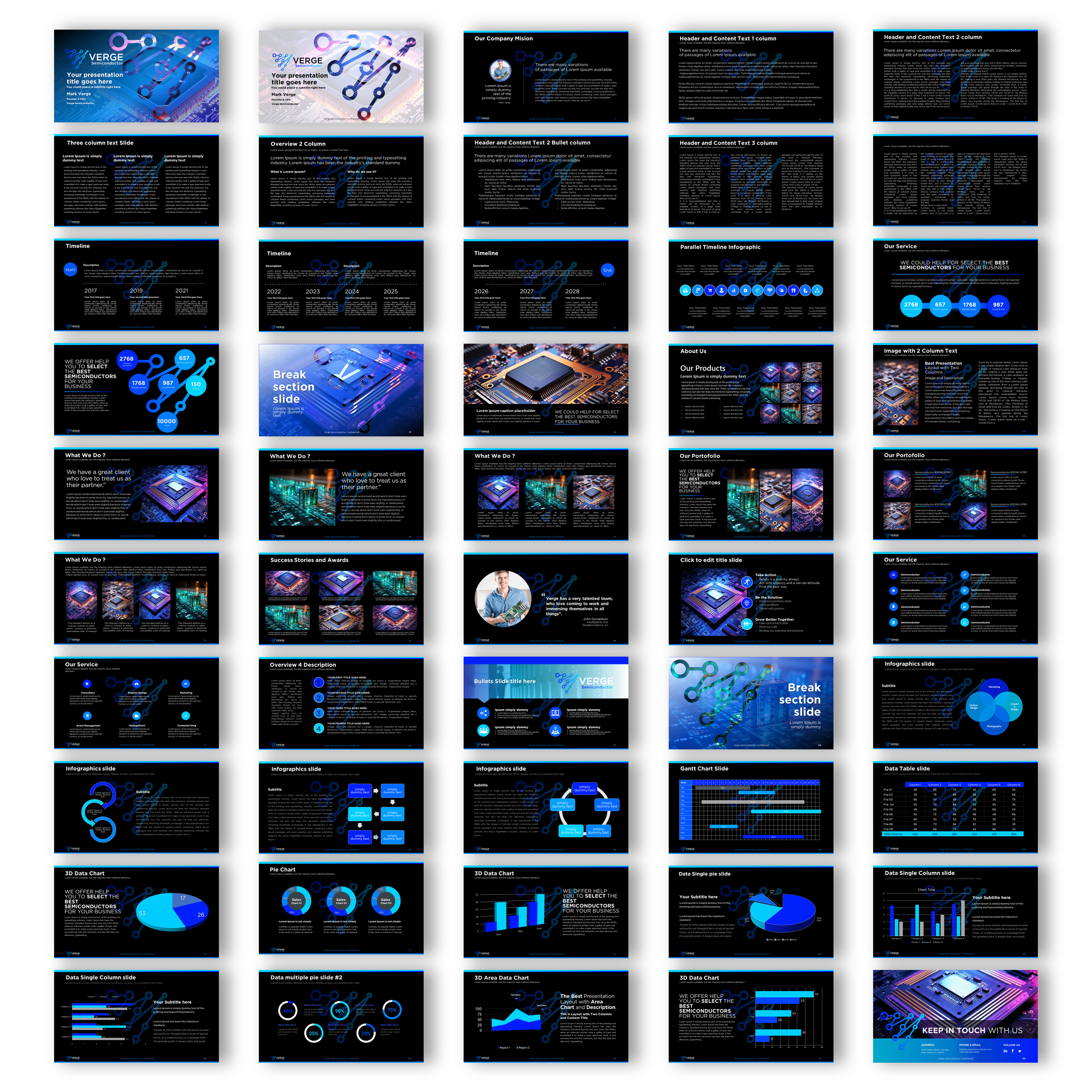 Diseño de PowerPoint por joseborgesbarboza 2 para Verge Semiconductor | Diseño #31955755