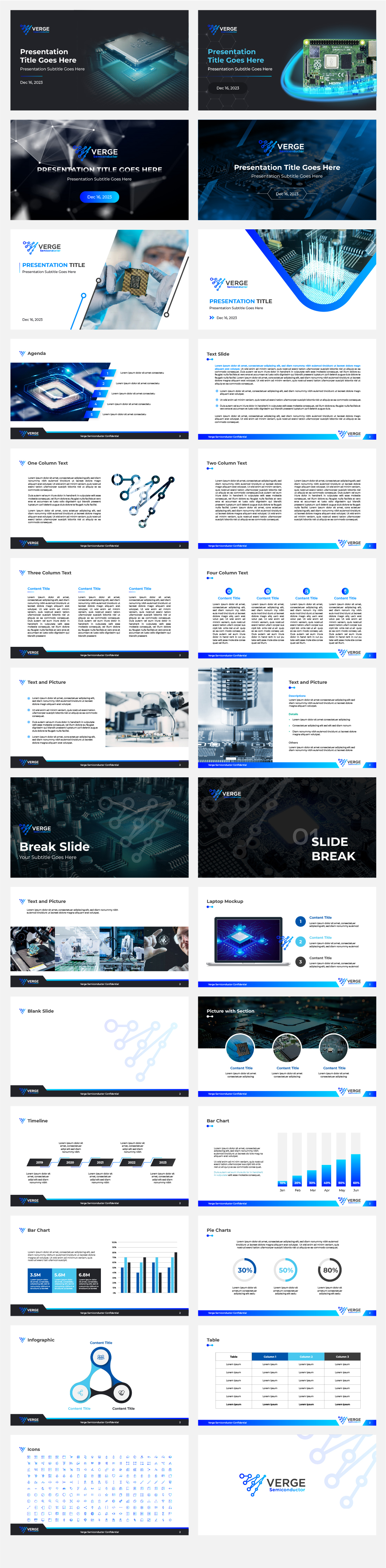PowerPoint Design by Pixper for Verge Semiconductor | Design #31946910