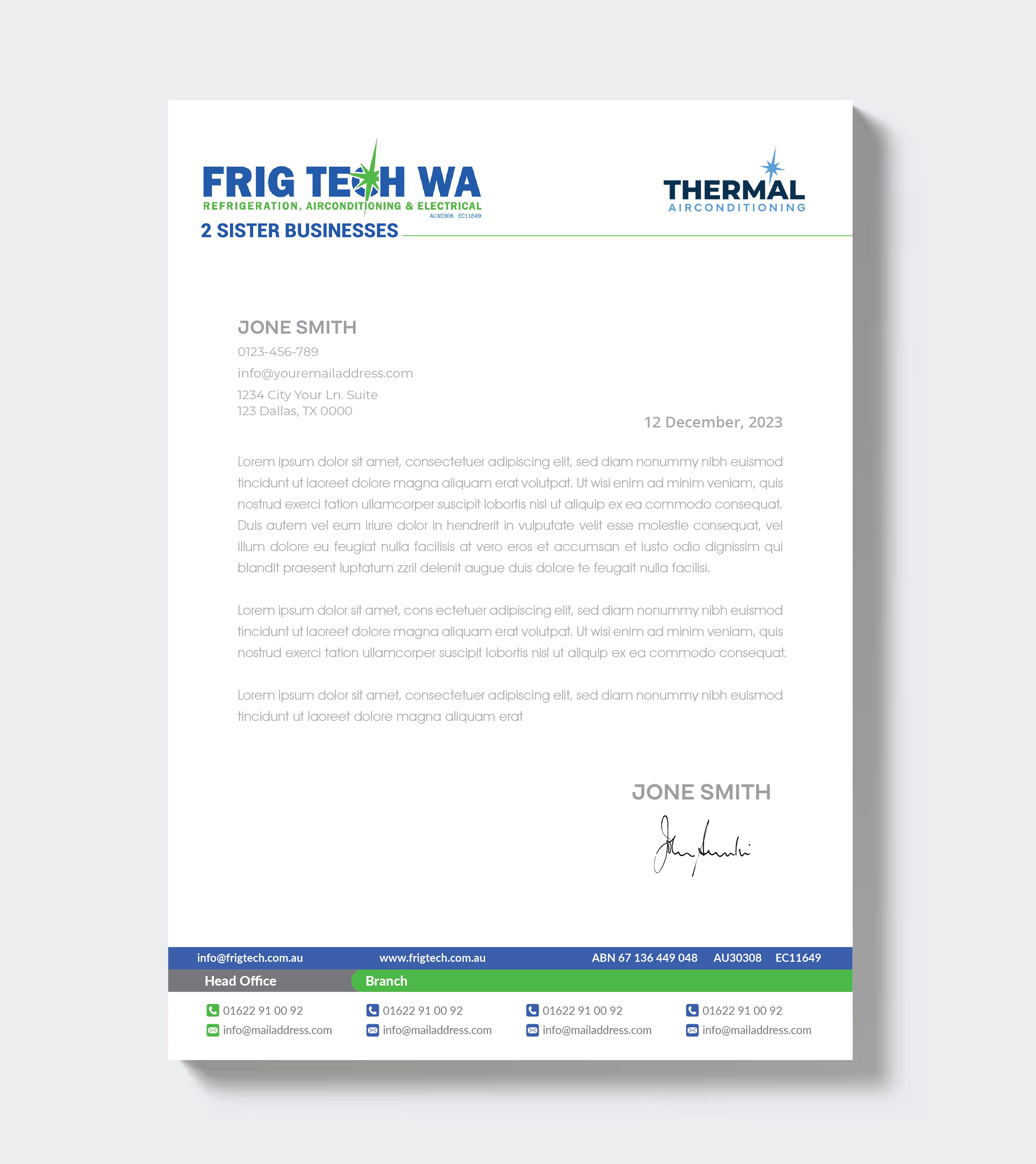 Letterhead Design by artbitin for this project | Design #31919410
