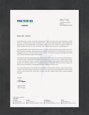 Letterhead Design by Brand aid for this project | Design: #31927181