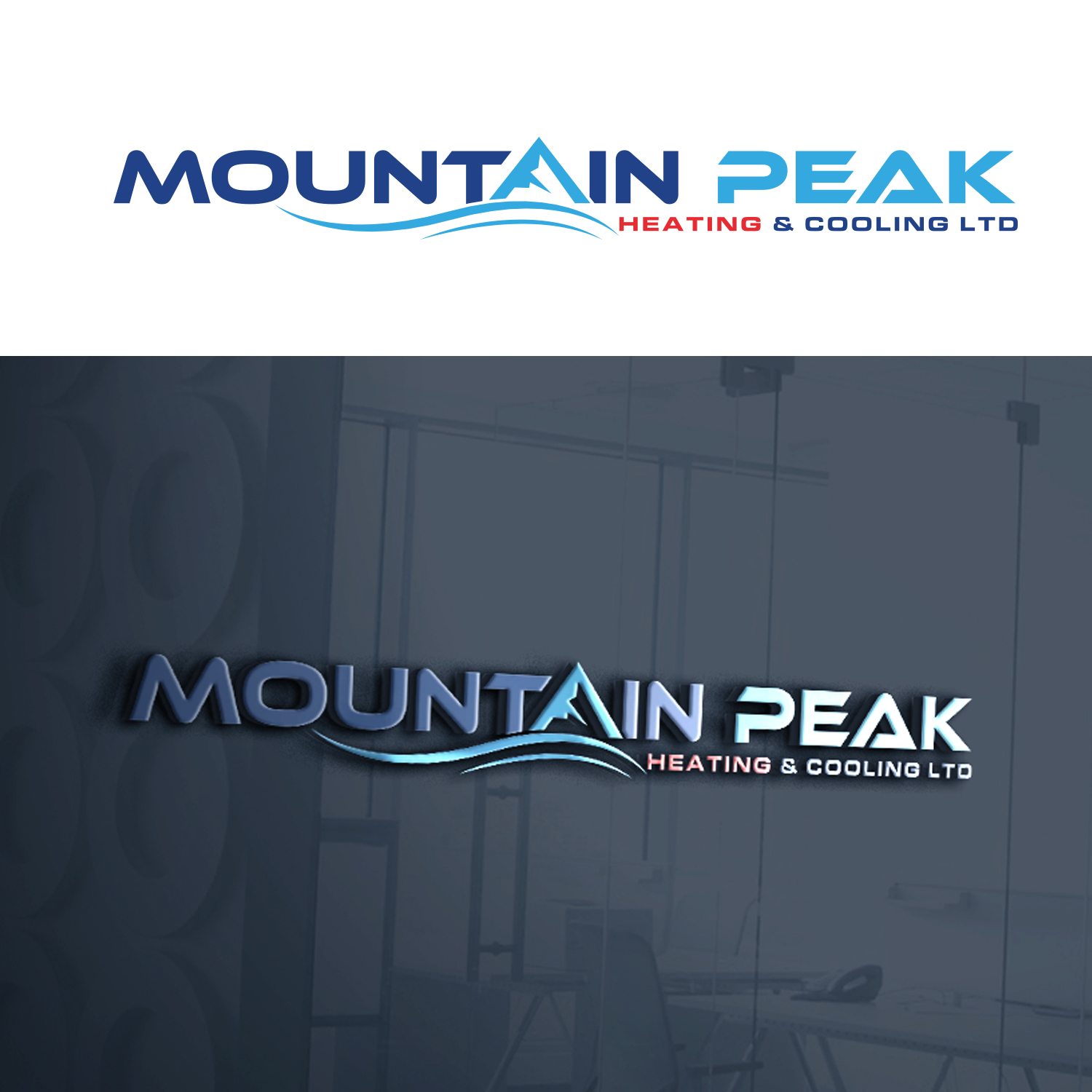 Logo Design by EnaGraph for Oceanview Mechanical | Design #31920770