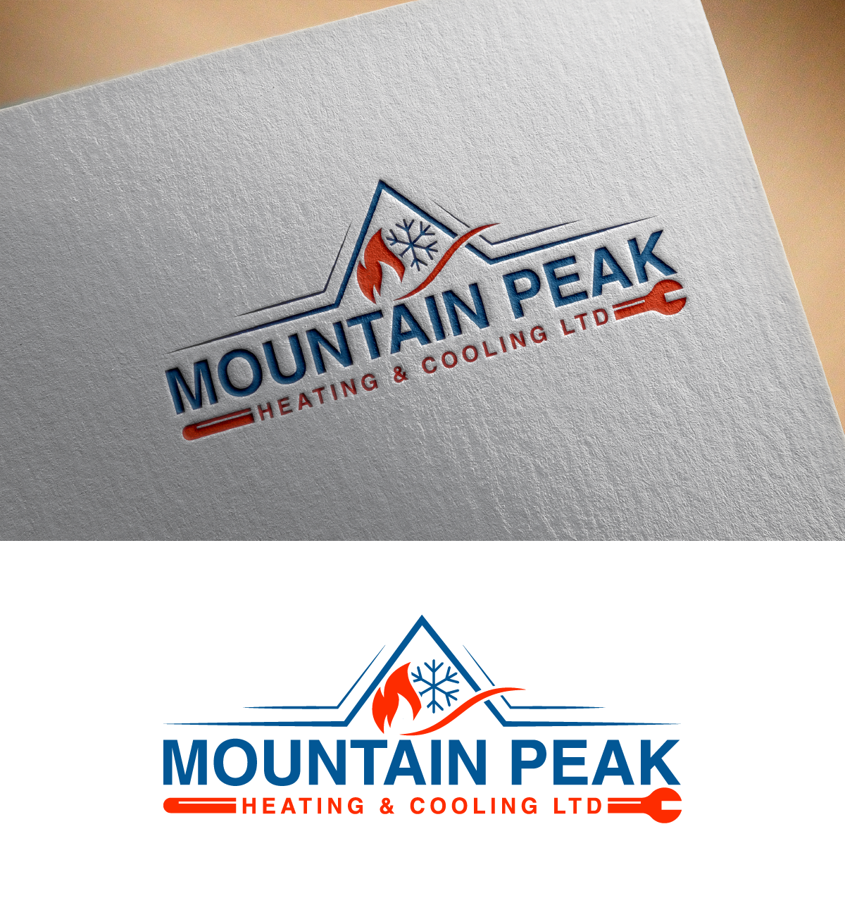 Logo Design by AlphabetZero.co.uk for Oceanview Mechanical | Design #31919881