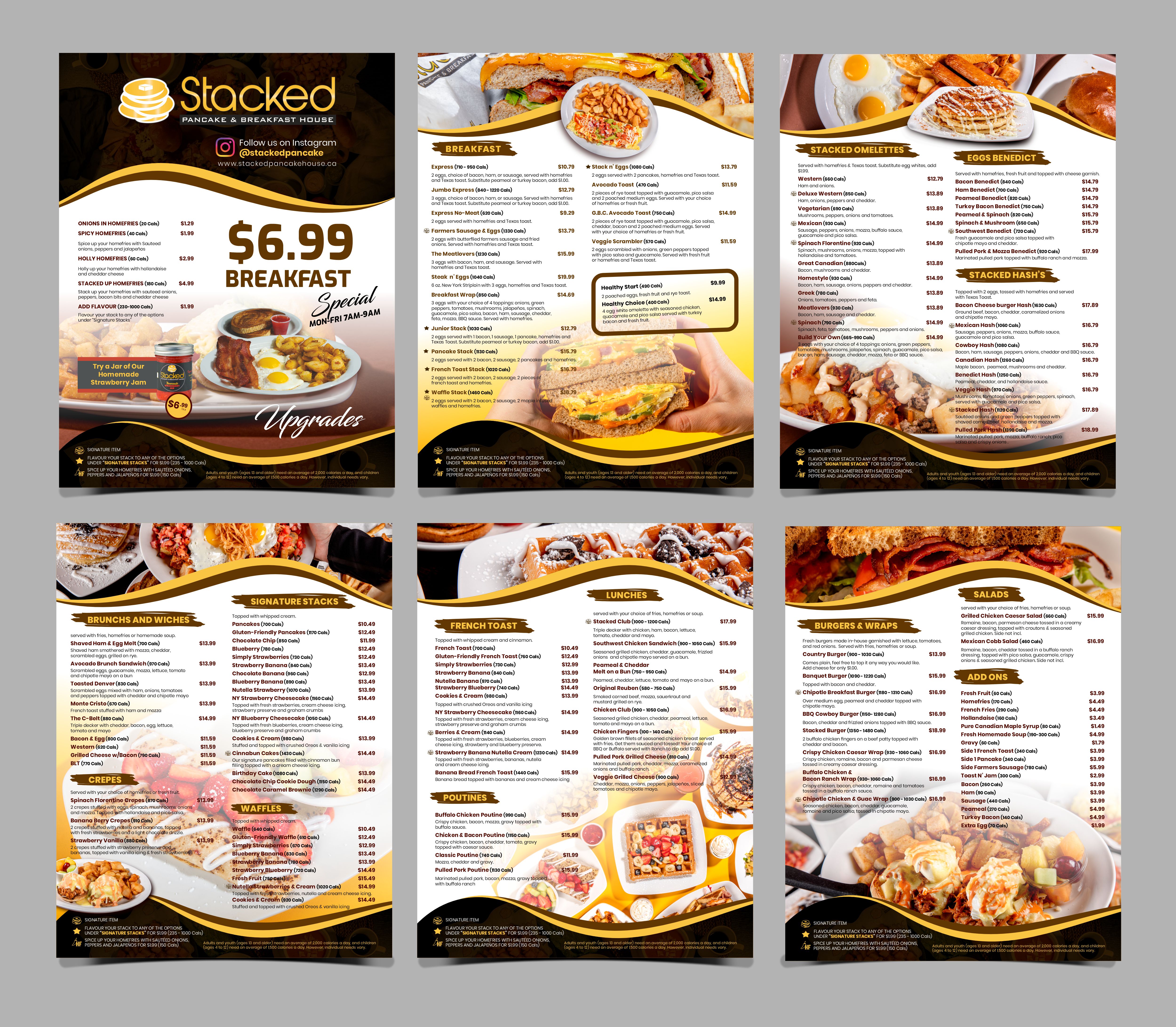 Menu Design by Fine Graphics House for this project | Design #31958950