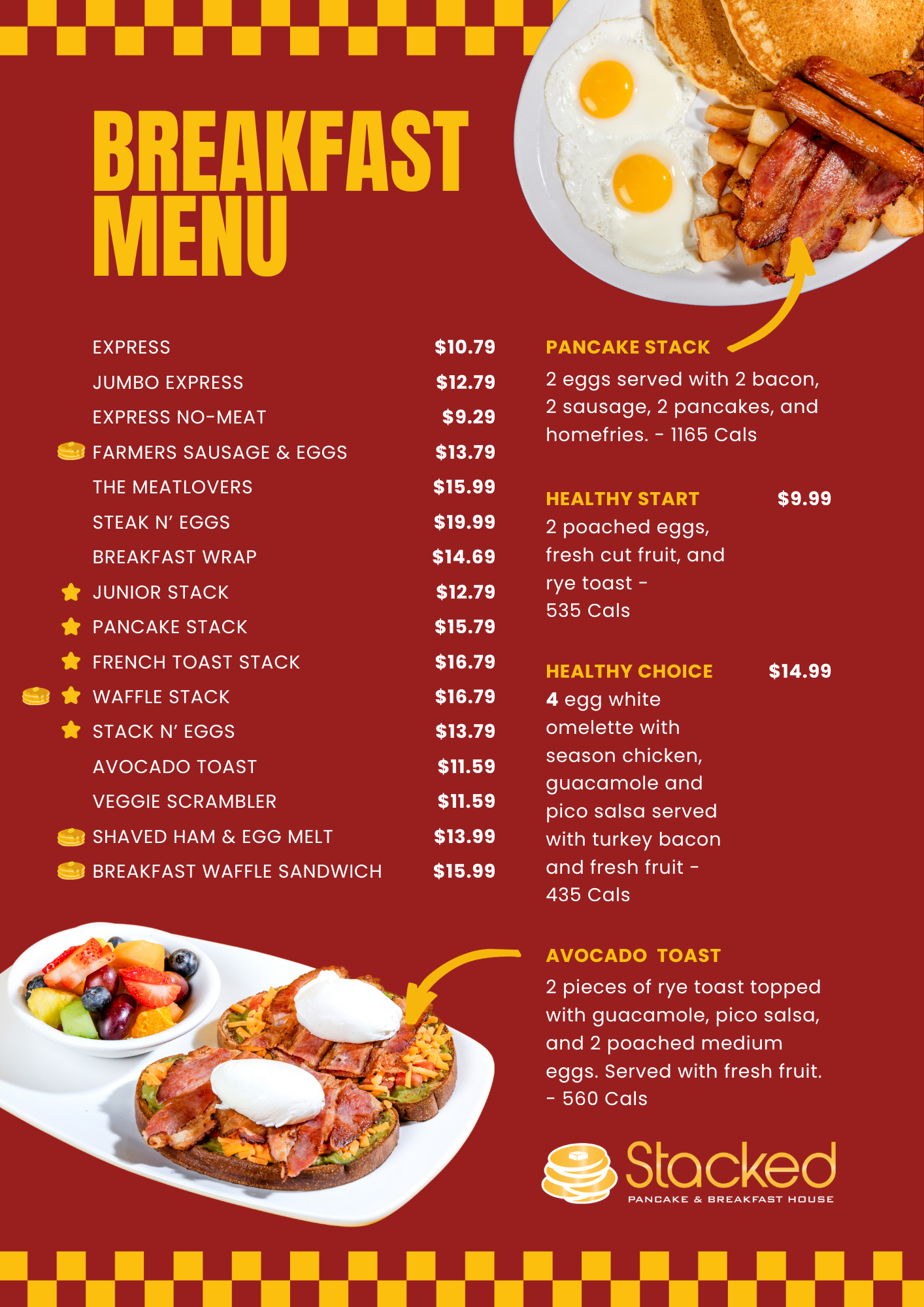 Menu Design by ISYL for this project | Design #31961348