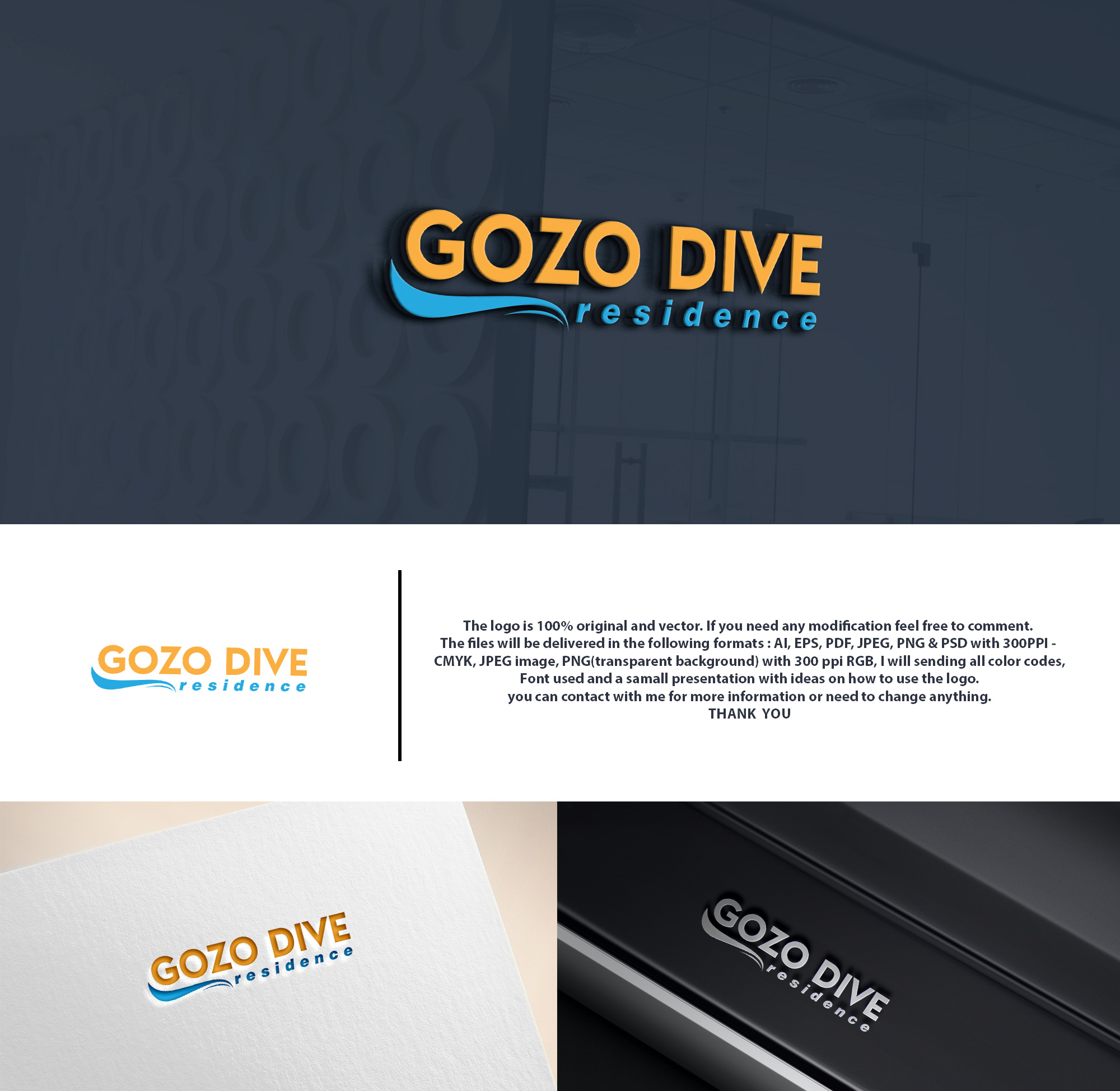 Logo Design by DesignHour for GOZODIVE - St. Andrews | Design #31931215